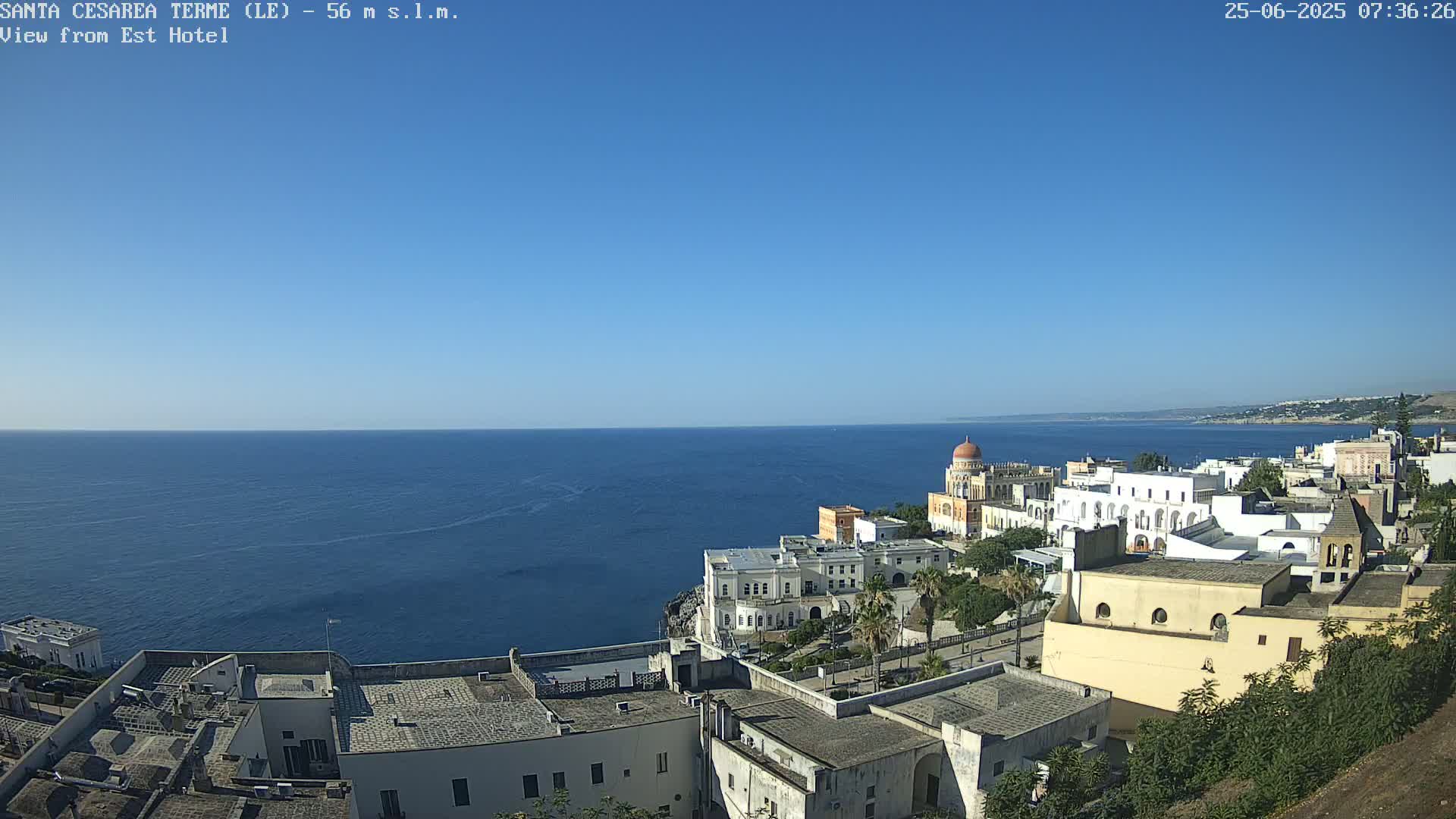 Santa Cesarea Terme, Strait of Otranto Live Cam - Lecce, Apulia, Italy