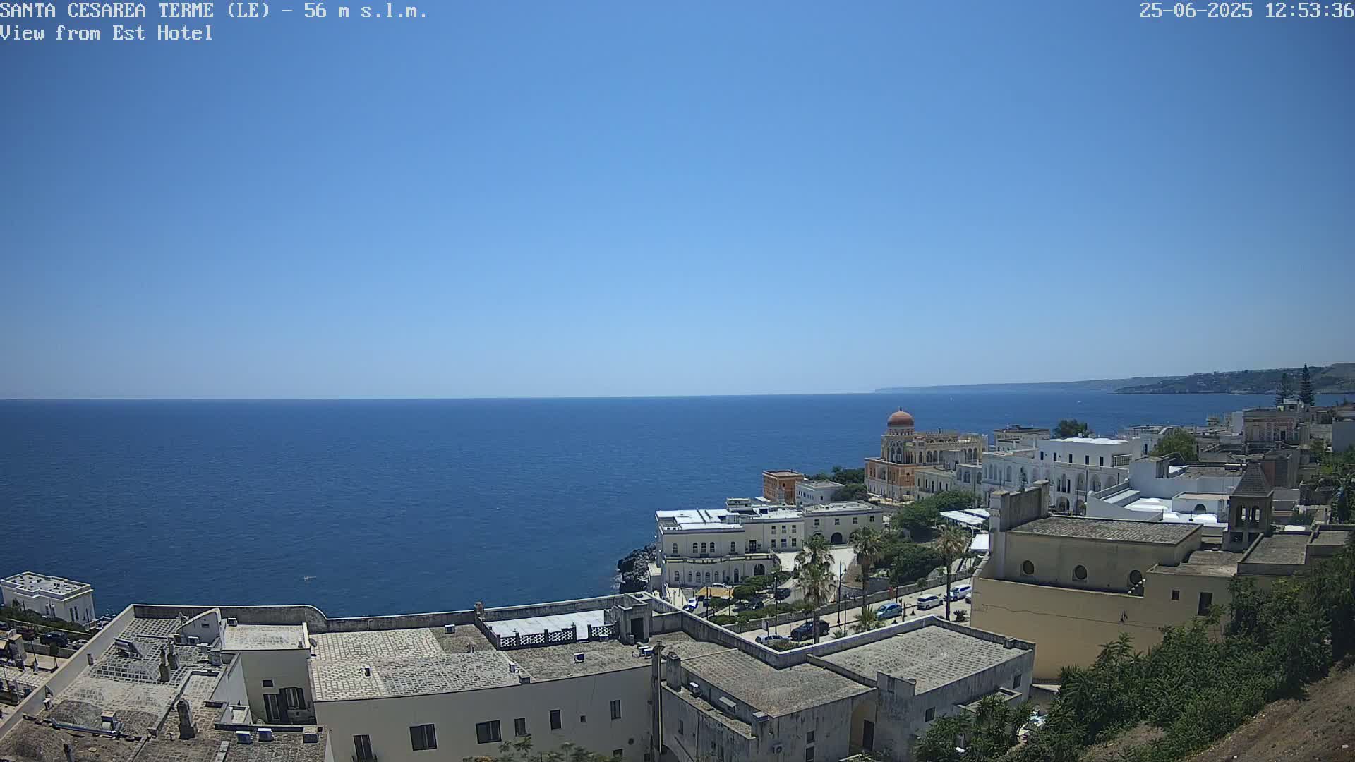 Santa Cesarea Terme, Strait of Otranto Live Cam - Lecce, Apulia, Italy