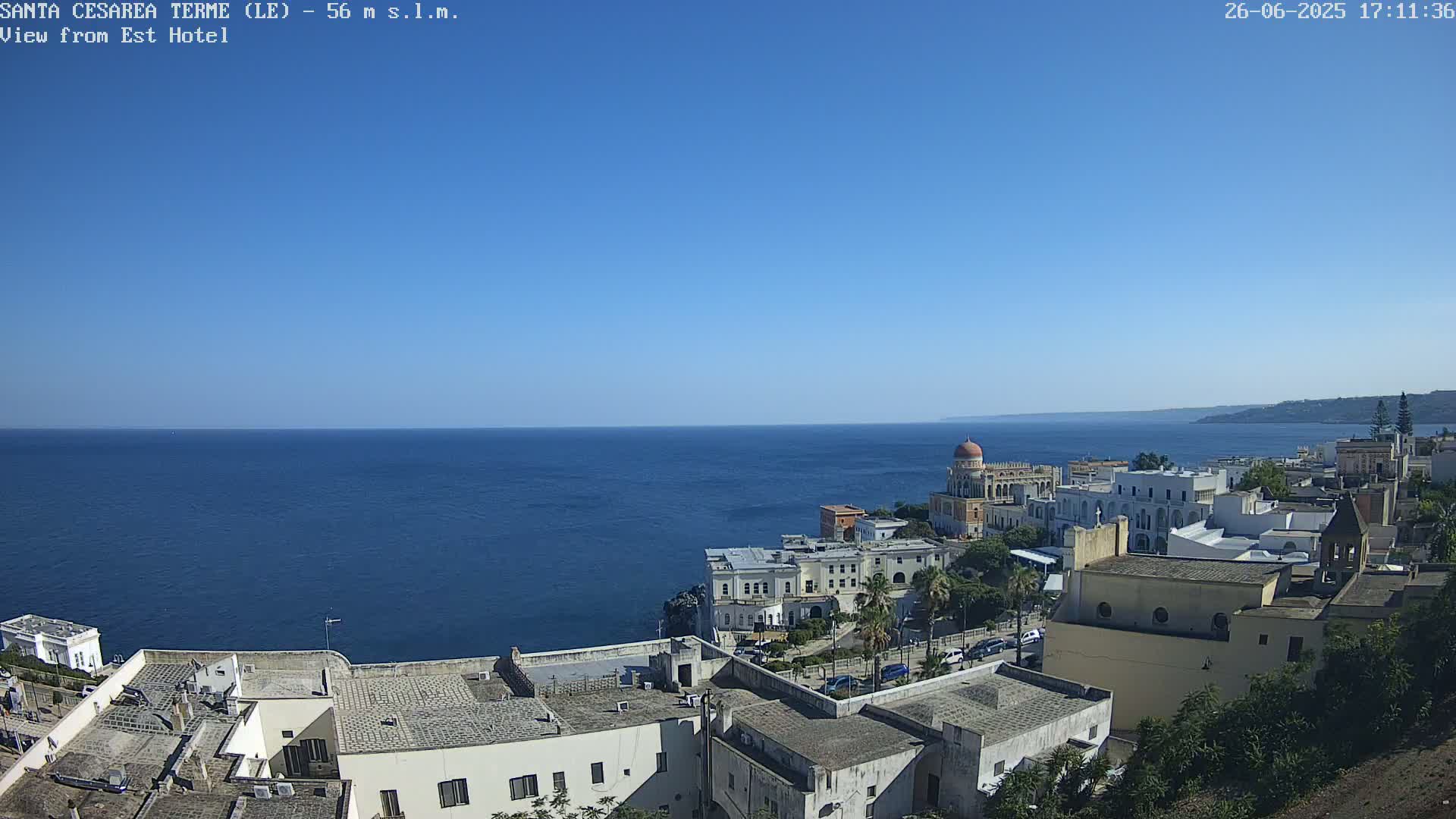 Santa Cesarea Terme, Strait of Otranto Live Cam - Lecce, Apulia, Italy