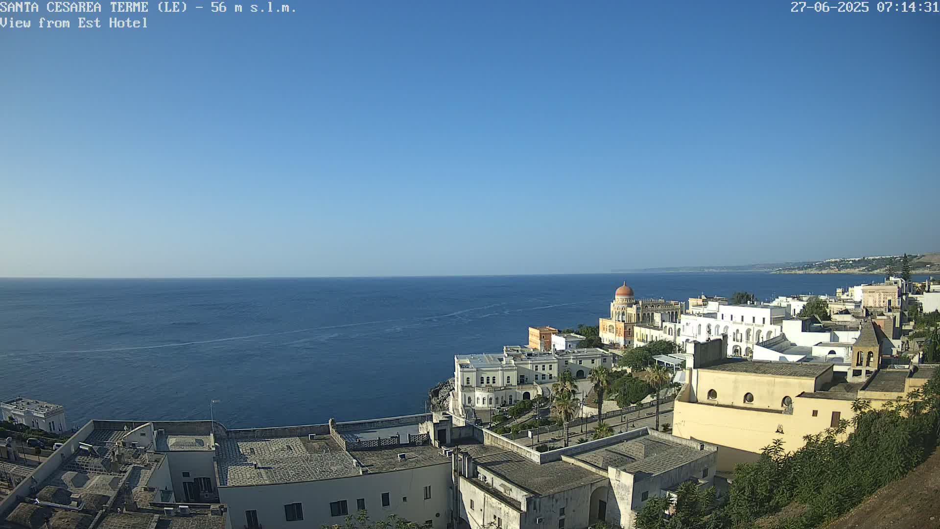 Santa Cesarea Terme, Strait of Otranto Live Cam - Lecce, Apulia, Italy