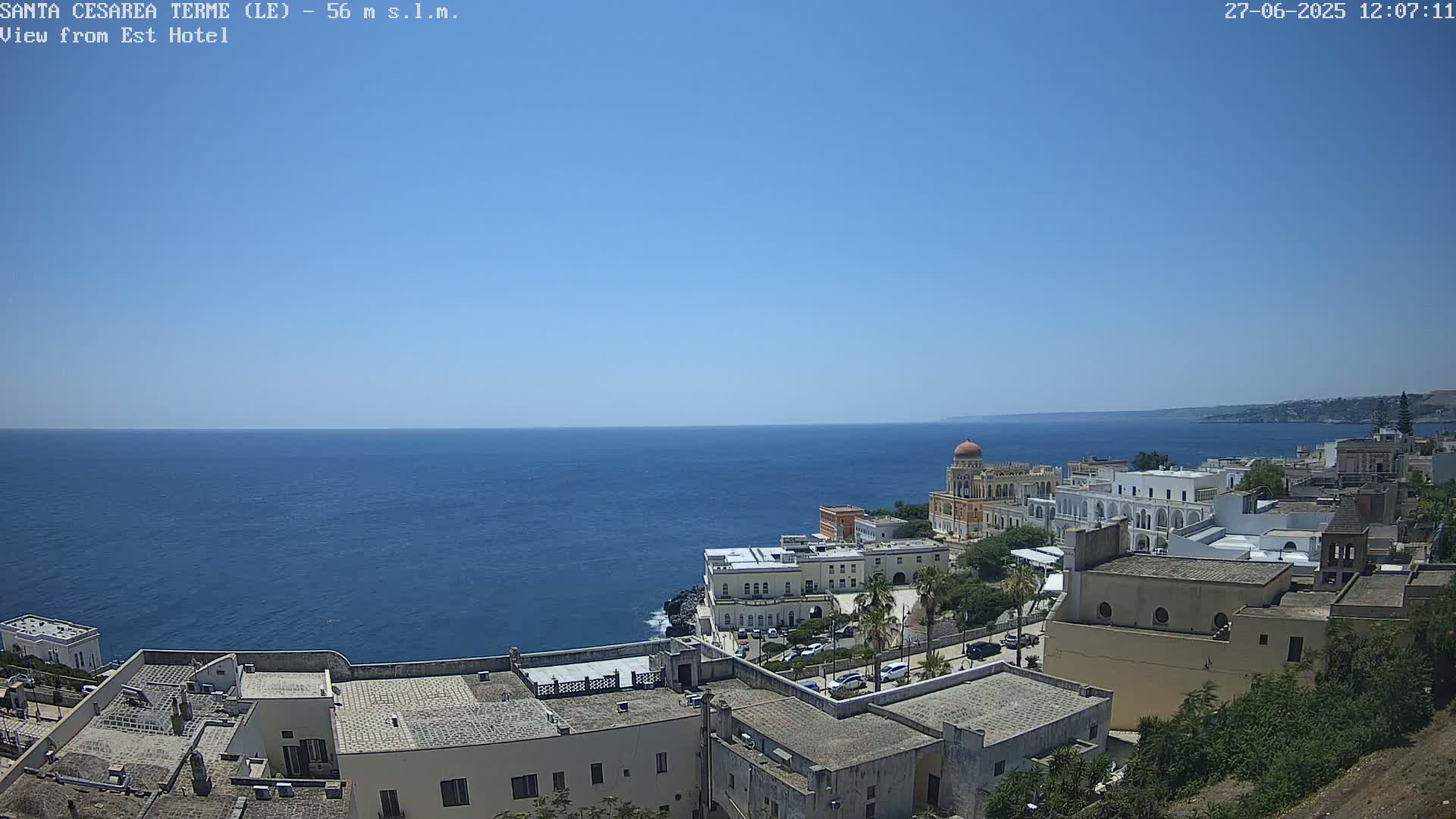 Santa Cesarea Terme, Strait of Otranto Live Cam - Lecce, Apulia, Italy