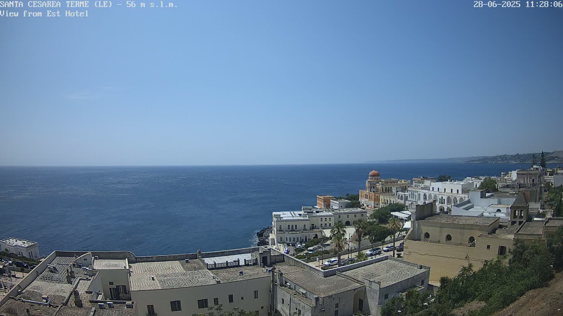 Santa Cesarea Terme, Strait of Otranto Live Cam - Lecce, Apulia, Italy