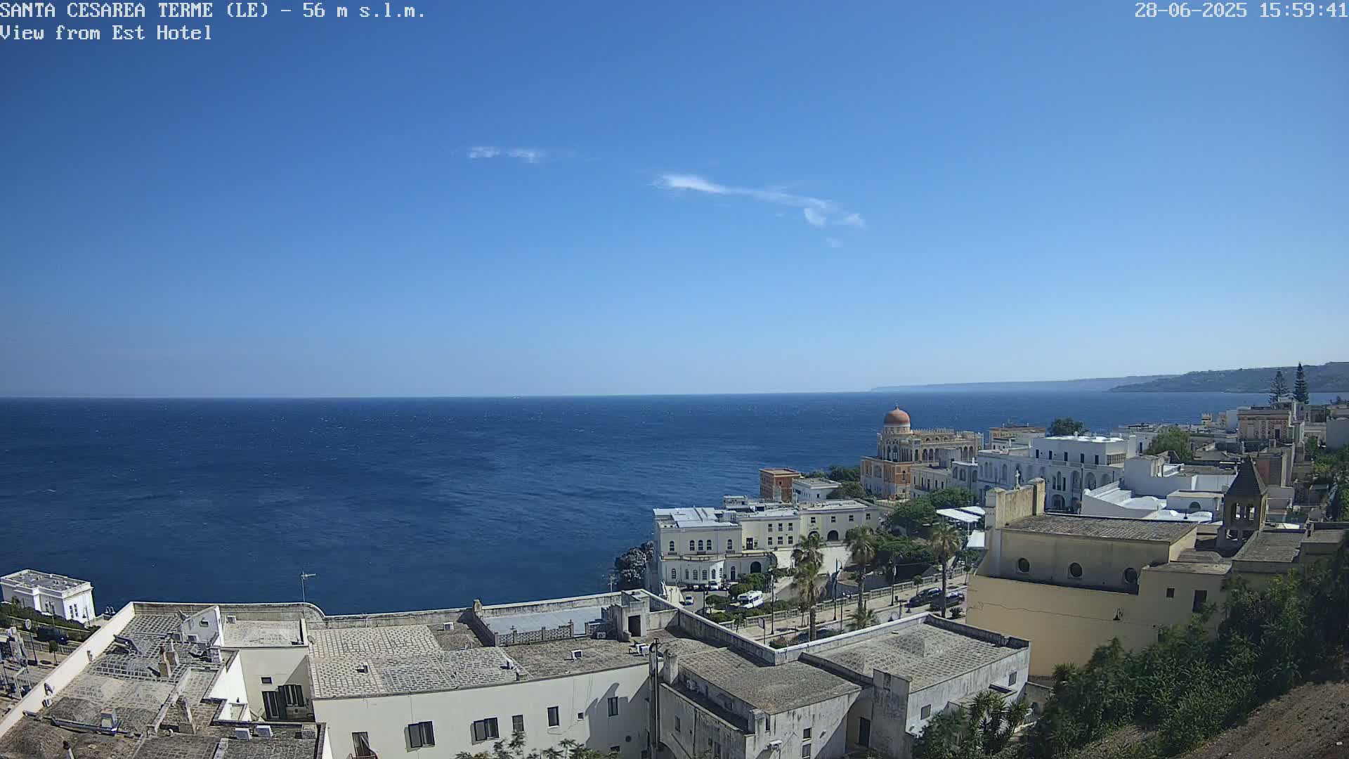 Santa Cesarea Terme, Strait of Otranto Live Cam - Lecce, Apulia, Italy