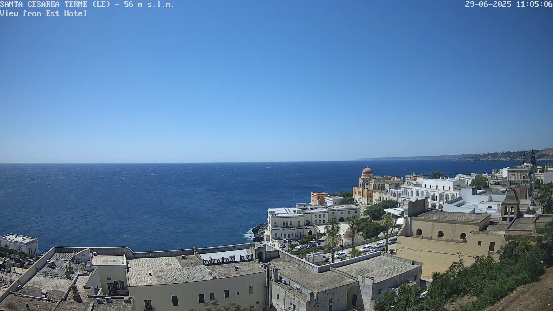 Santa Cesarea Terme, Strait of Otranto Live Cam - Lecce, Apulia, Italy