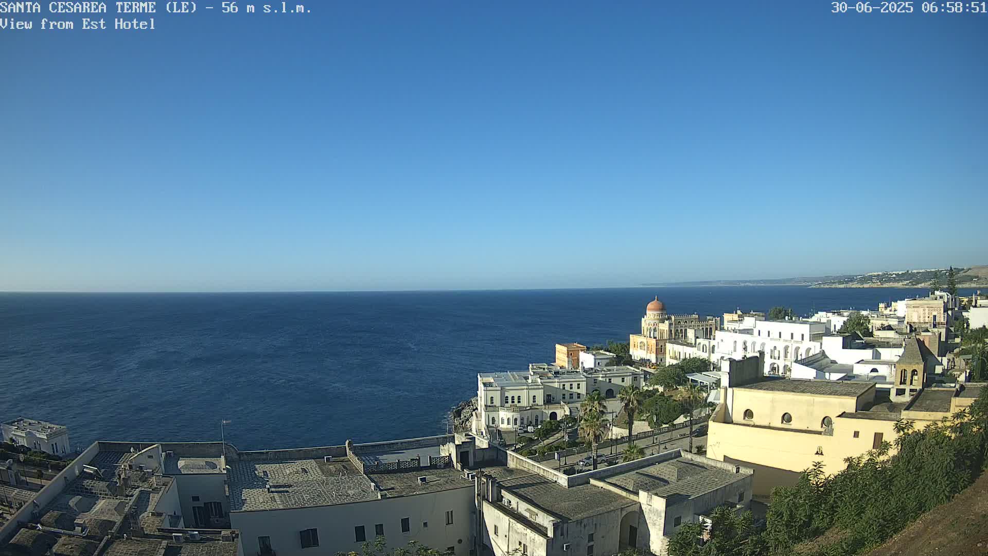 Santa Cesarea Terme, Strait of Otranto Live Cam - Lecce, Apulia, Italy