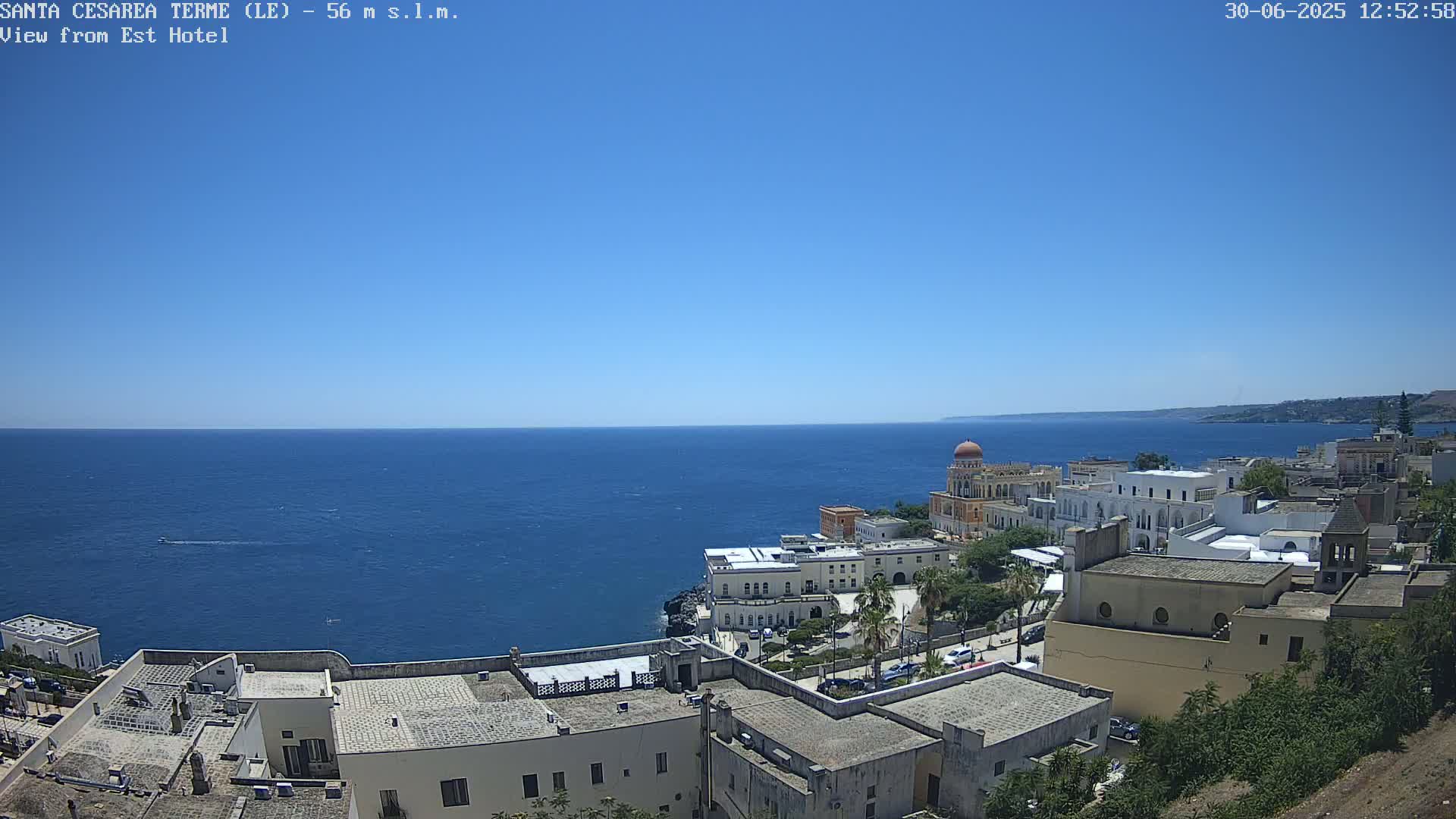 Santa Cesarea Terme, Strait of Otranto Live Cam - Lecce, Apulia, Italy