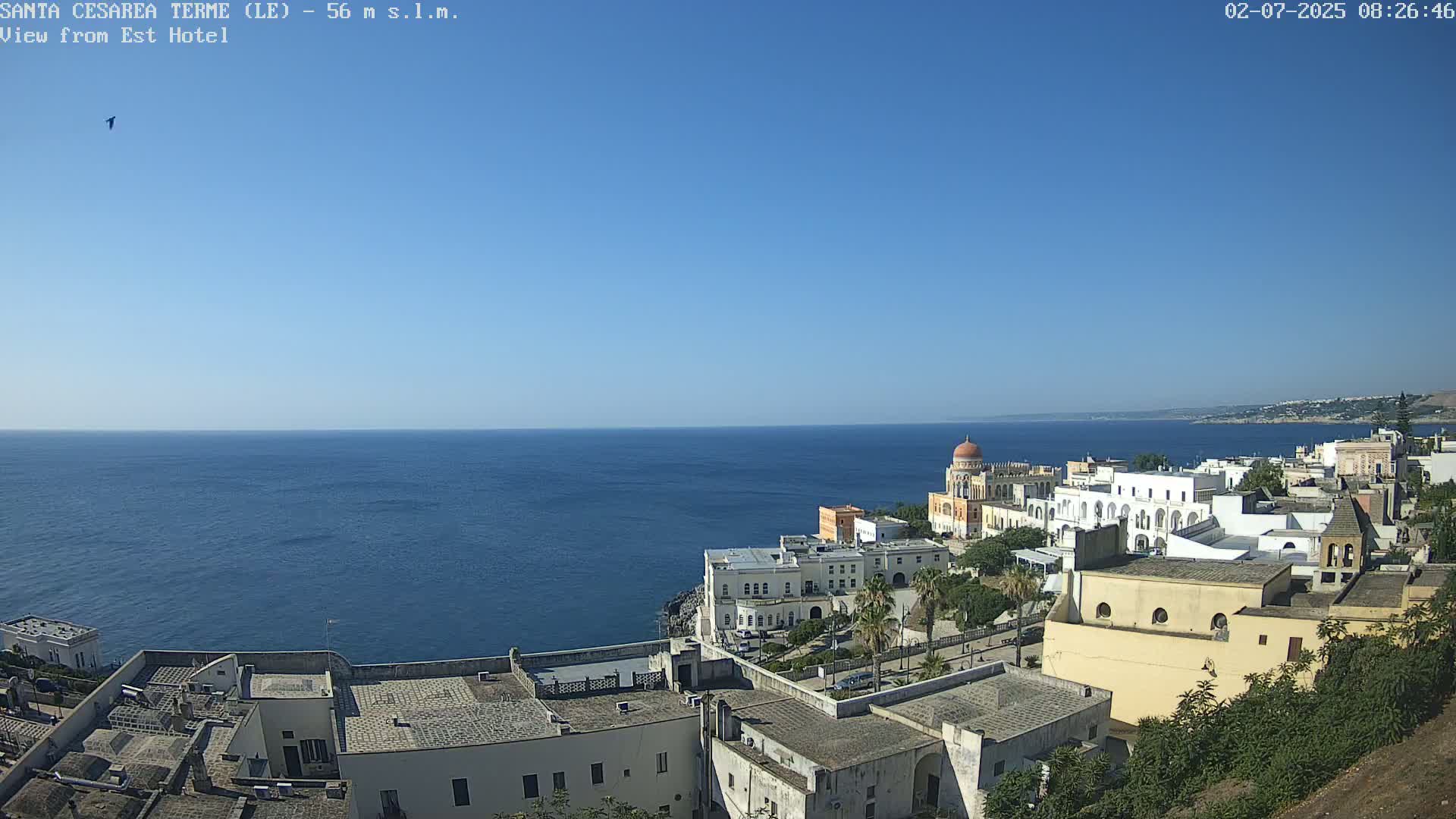 Santa Cesarea Terme, Strait of Otranto Live Cam - Lecce, Apulia, Italy