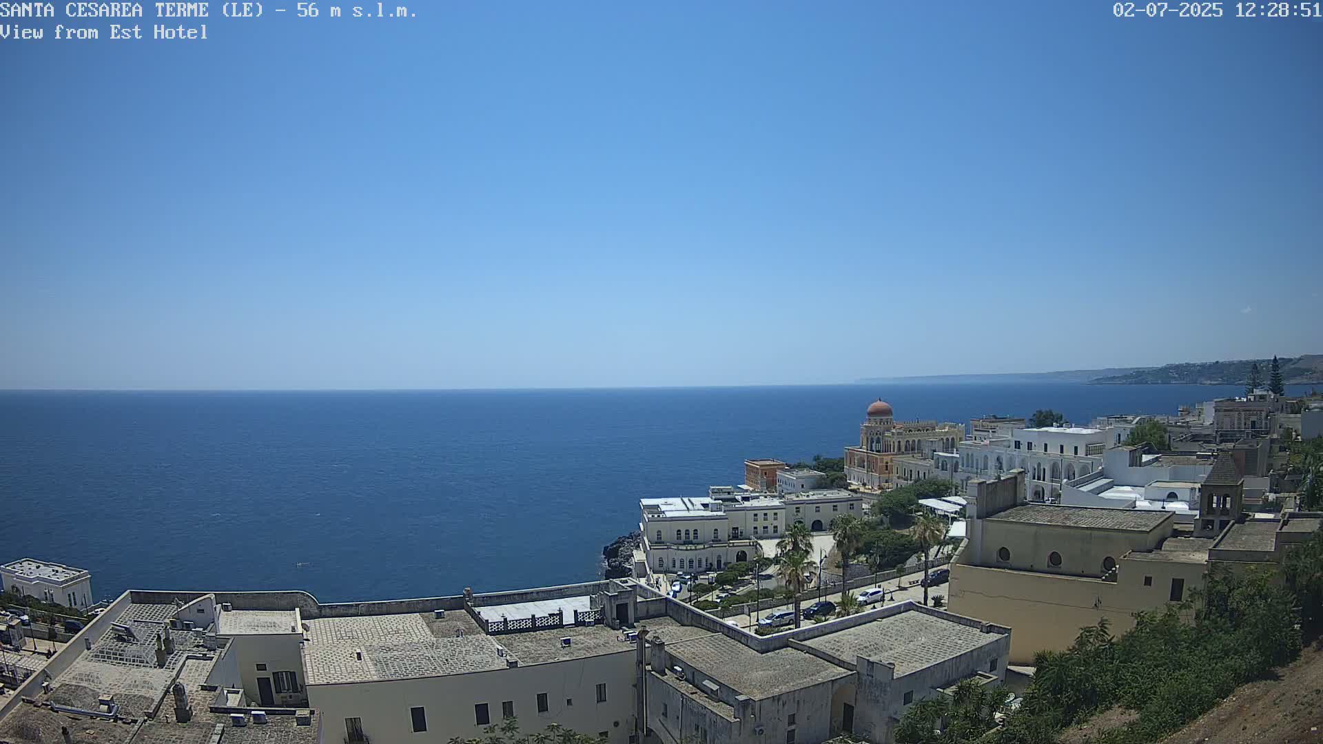 Santa Cesarea Terme, Strait of Otranto Live Cam - Lecce, Apulia, Italy