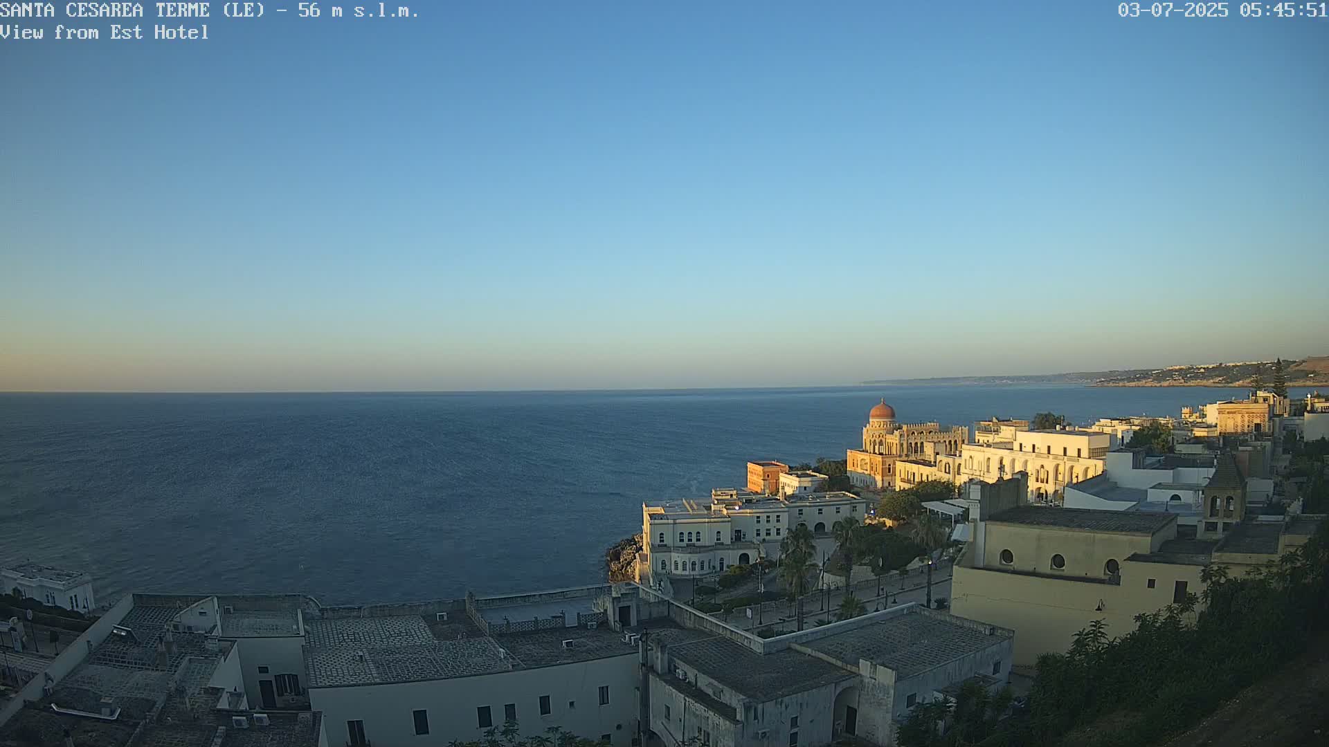 Santa Cesarea Terme, Strait of Otranto Live Cam - Lecce, Apulia, Italy