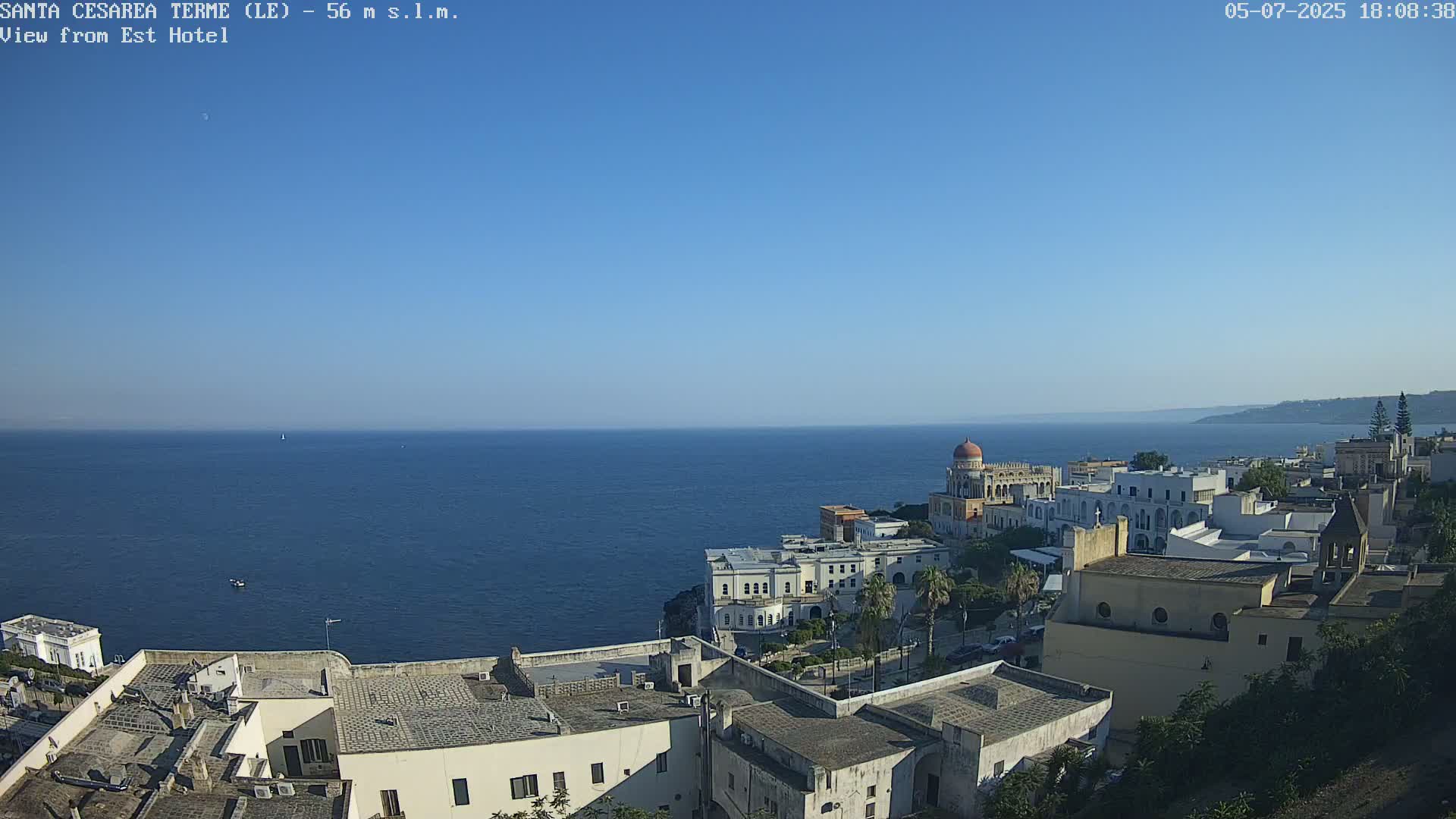 Santa Cesarea Terme, Strait of Otranto Live Cam - Lecce, Apulia, Italy