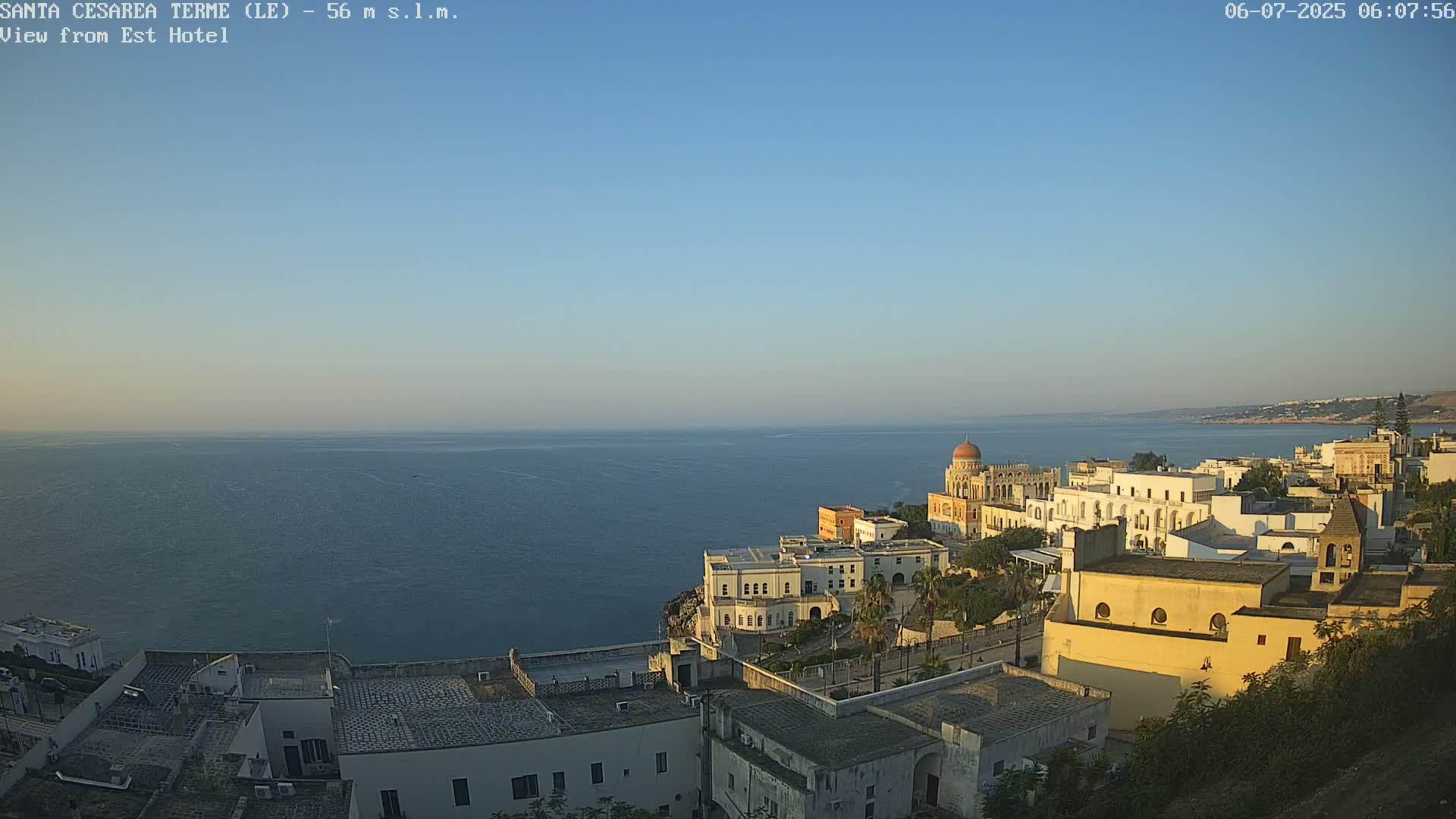 Santa Cesarea Terme, Strait of Otranto Live Cam - Lecce, Apulia, Italy