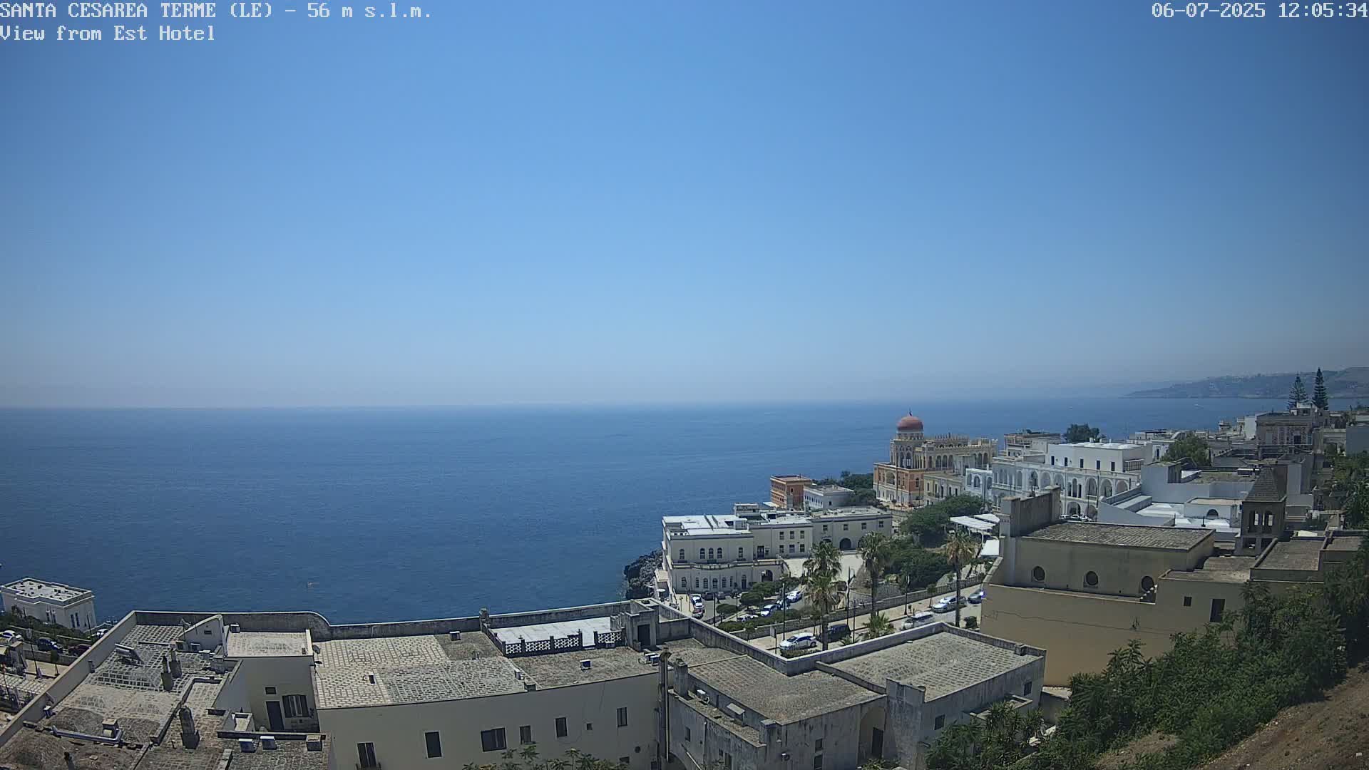 Santa Cesarea Terme, Strait of Otranto Live Cam - Lecce, Apulia, Italy