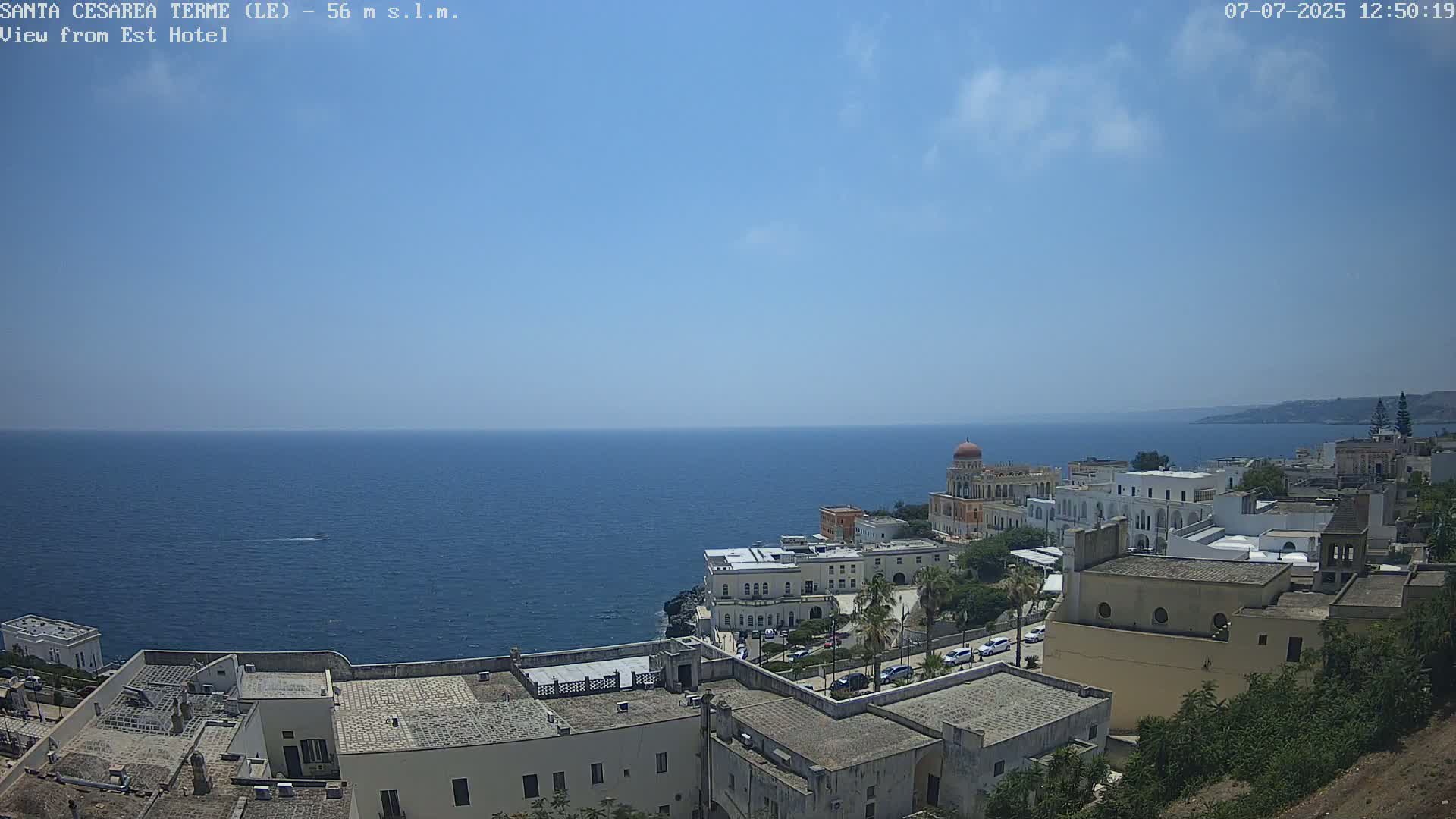 Santa Cesarea Terme, Strait of Otranto Live Cam - Lecce, Apulia, Italy