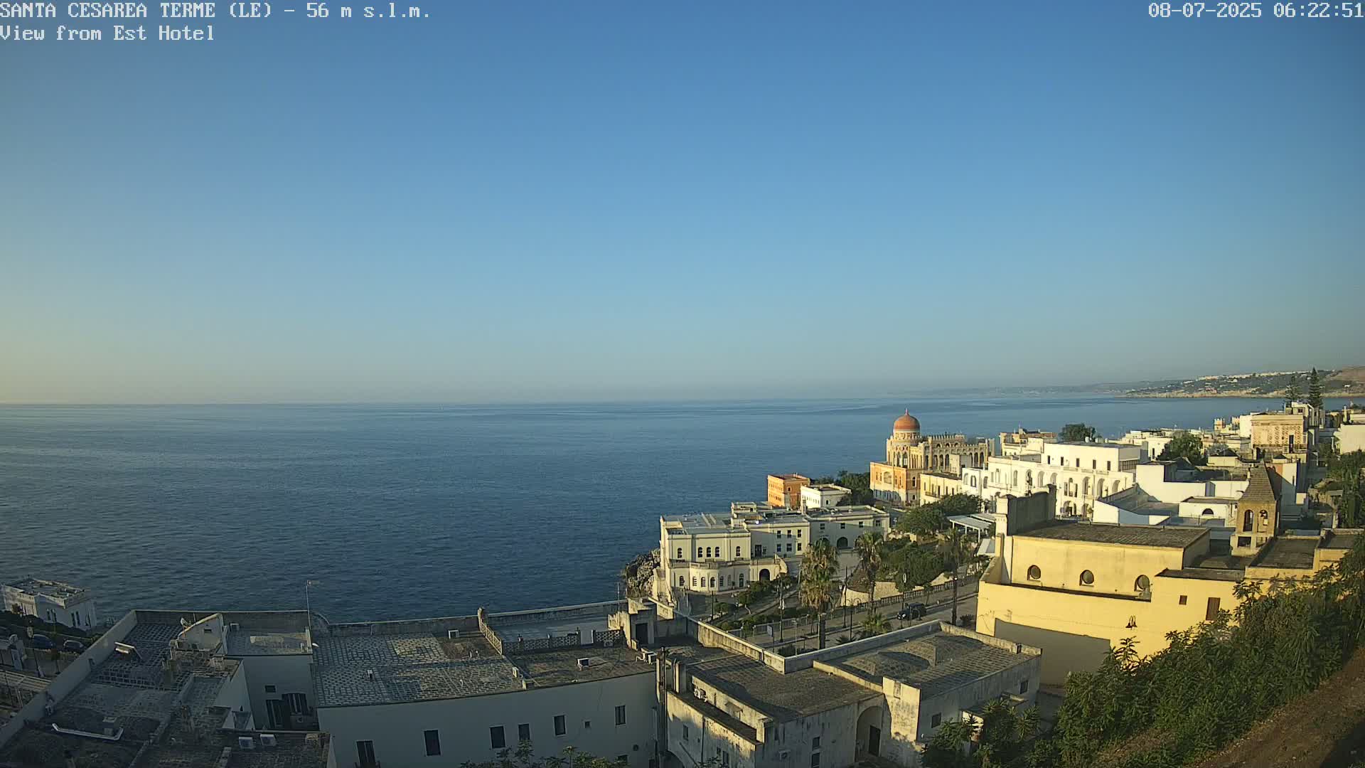 Santa Cesarea Terme, Strait of Otranto Live Cam - Lecce, Apulia, Italy