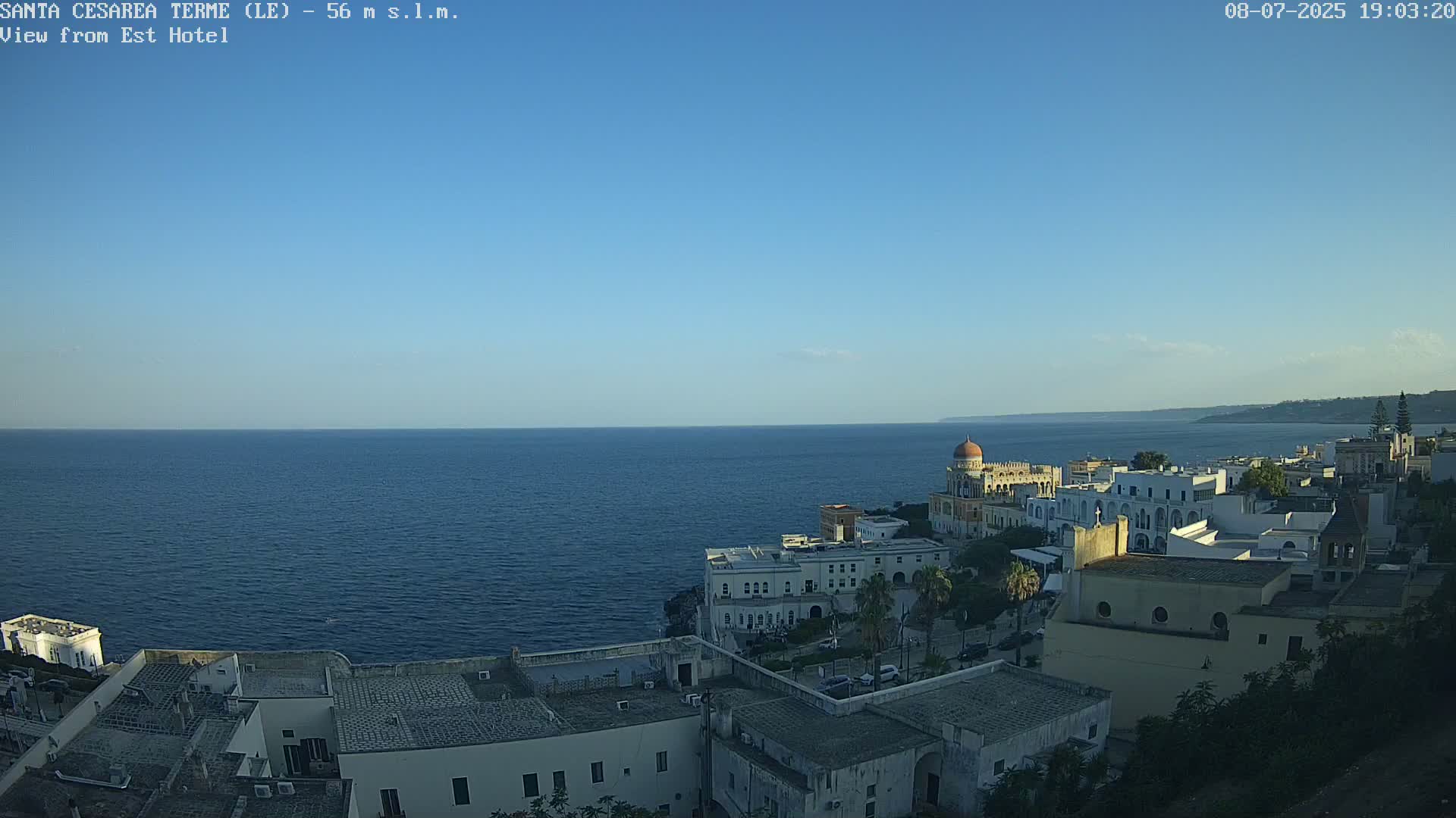 Santa Cesarea Terme, Strait of Otranto Live Cam - Lecce, Apulia, Italy