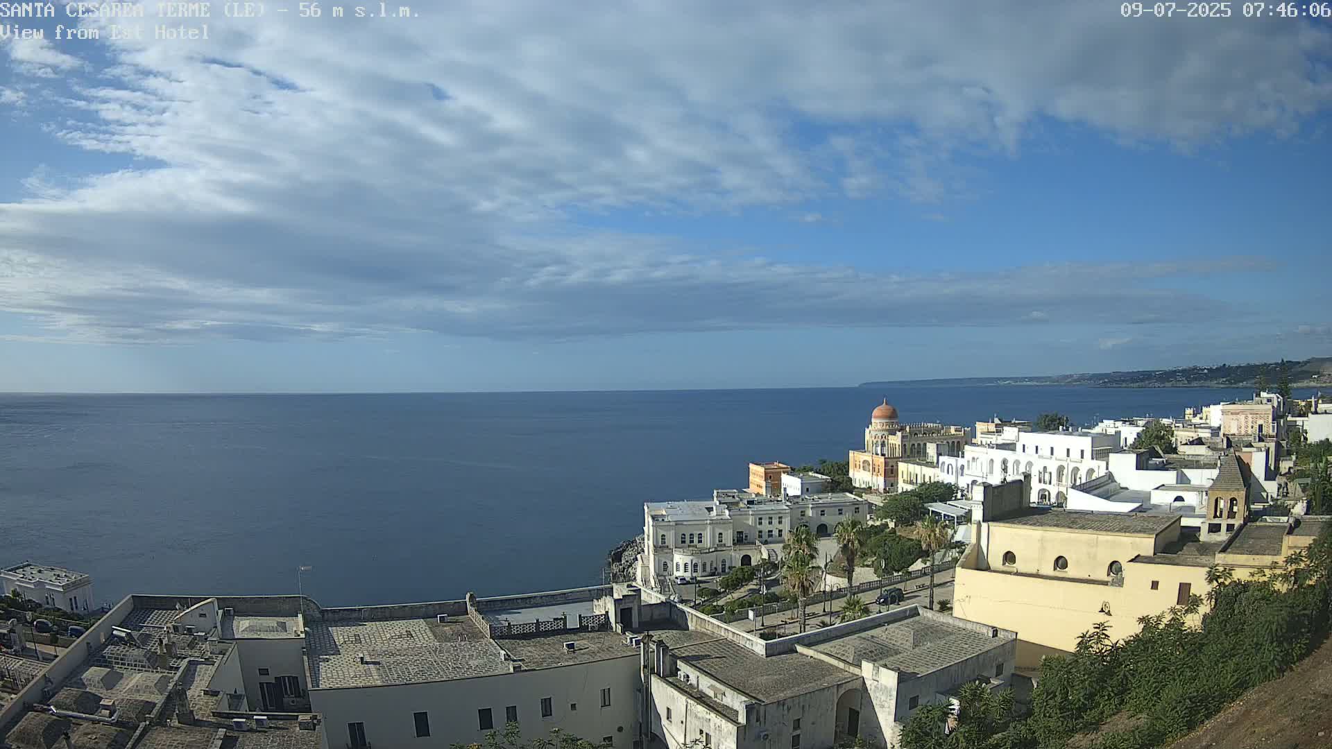 Santa Cesarea Terme, Strait of Otranto Live Cam - Lecce, Apulia, Italy