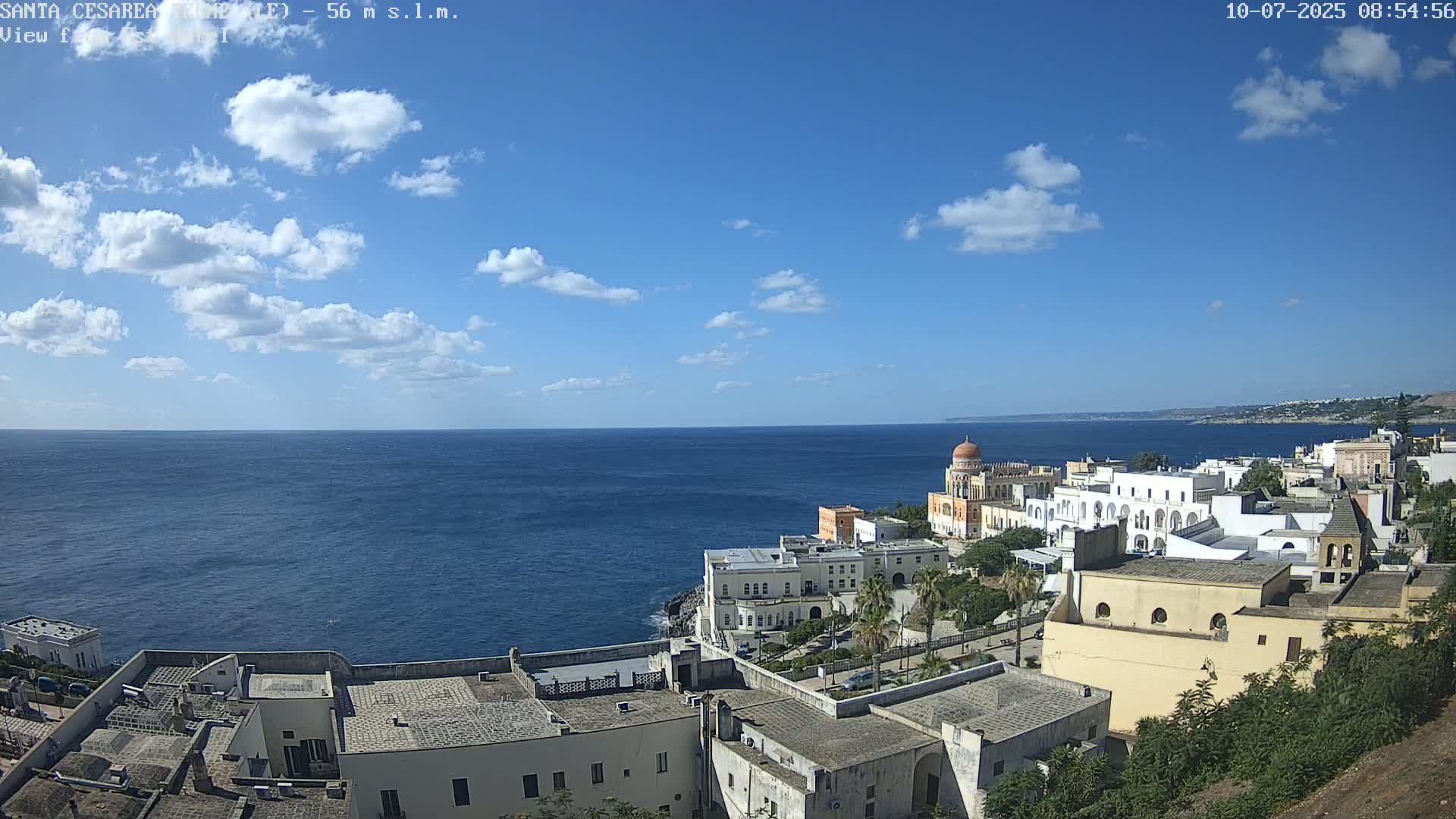 Santa Cesarea Terme, Strait of Otranto Live Cam - Lecce, Apulia, Italy