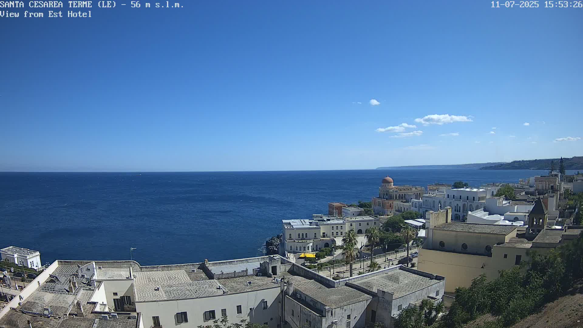 Santa Cesarea Terme, Strait of Otranto Live Cam - Lecce, Apulia, Italy