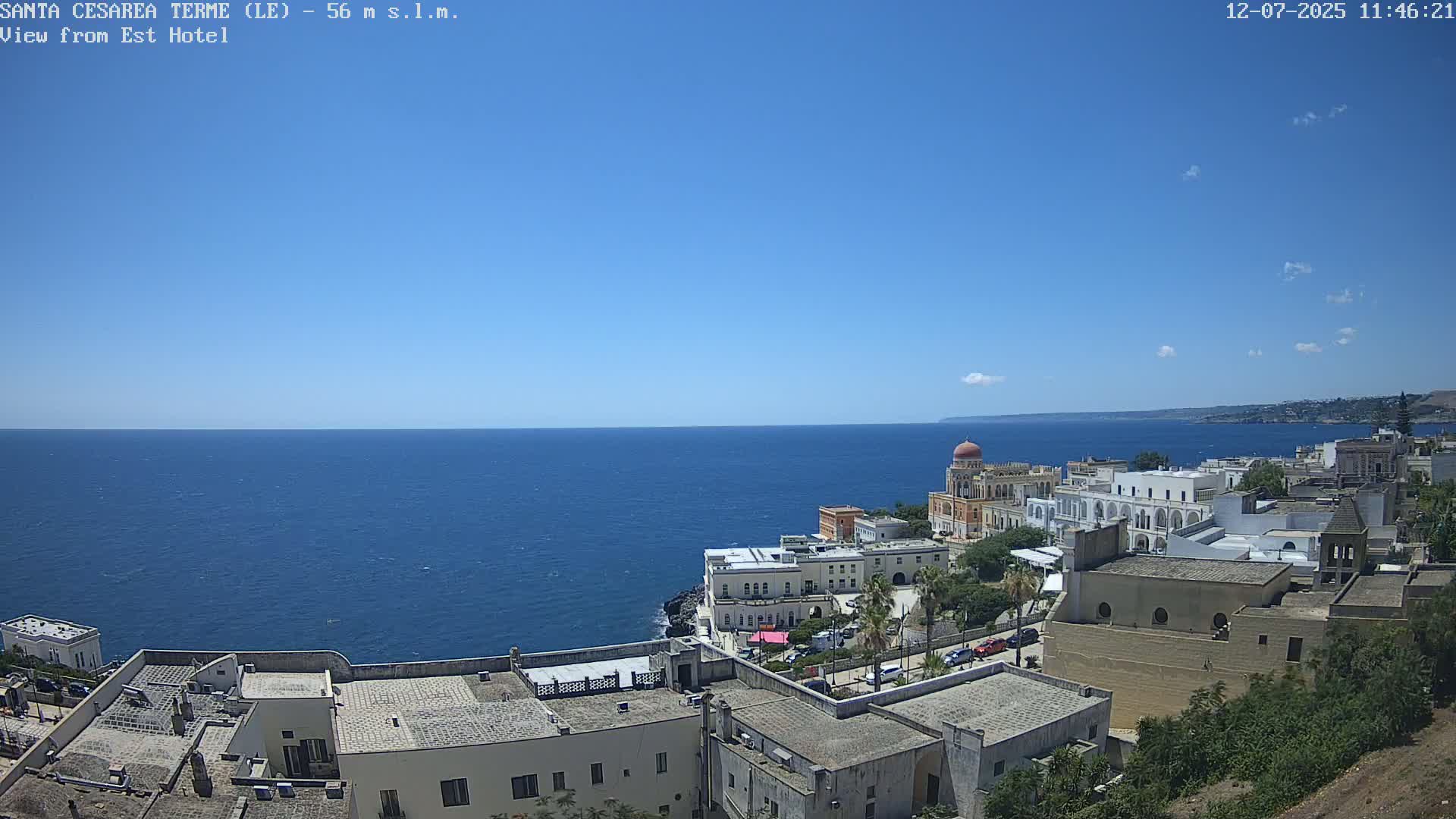 Santa Cesarea Terme, Strait of Otranto Live Cam - Lecce, Apulia, Italy