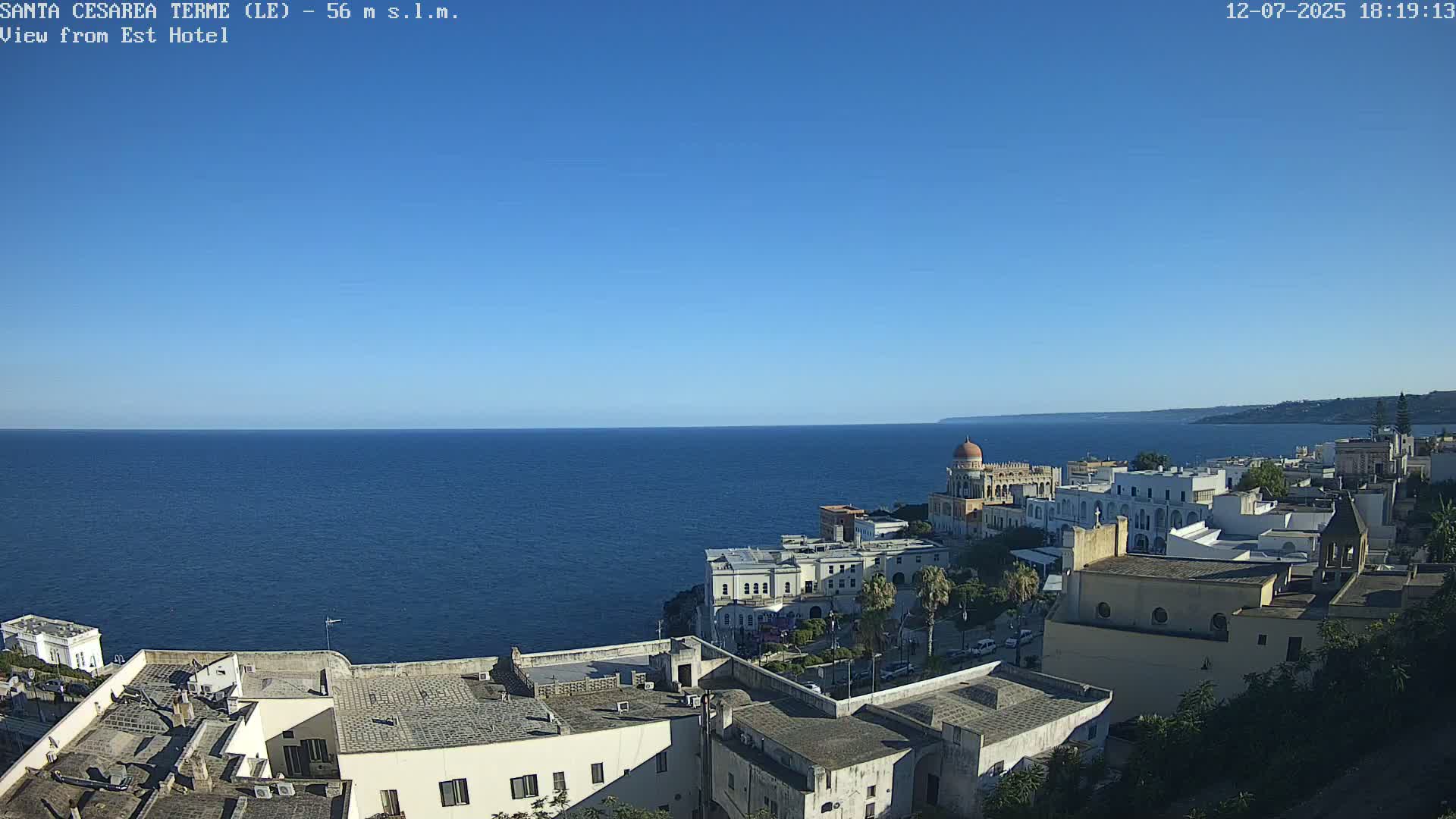 Santa Cesarea Terme, Strait of Otranto Live Cam - Lecce, Apulia, Italy