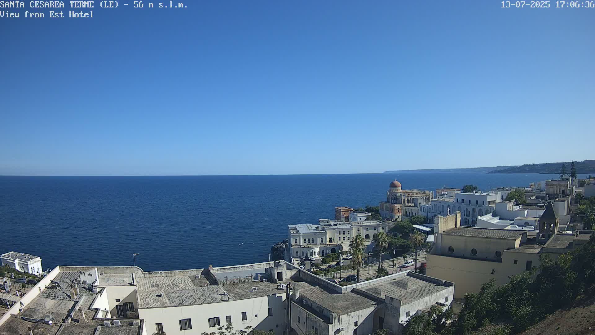 Santa Cesarea Terme, Strait of Otranto Live Cam - Lecce, Apulia, Italy