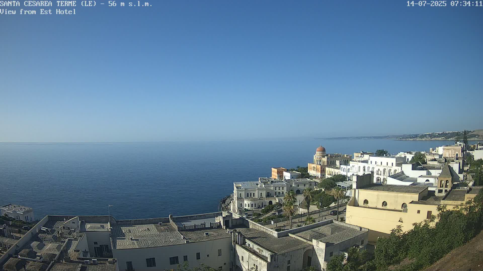 Santa Cesarea Terme, Strait of Otranto Live Cam - Lecce, Apulia, Italy