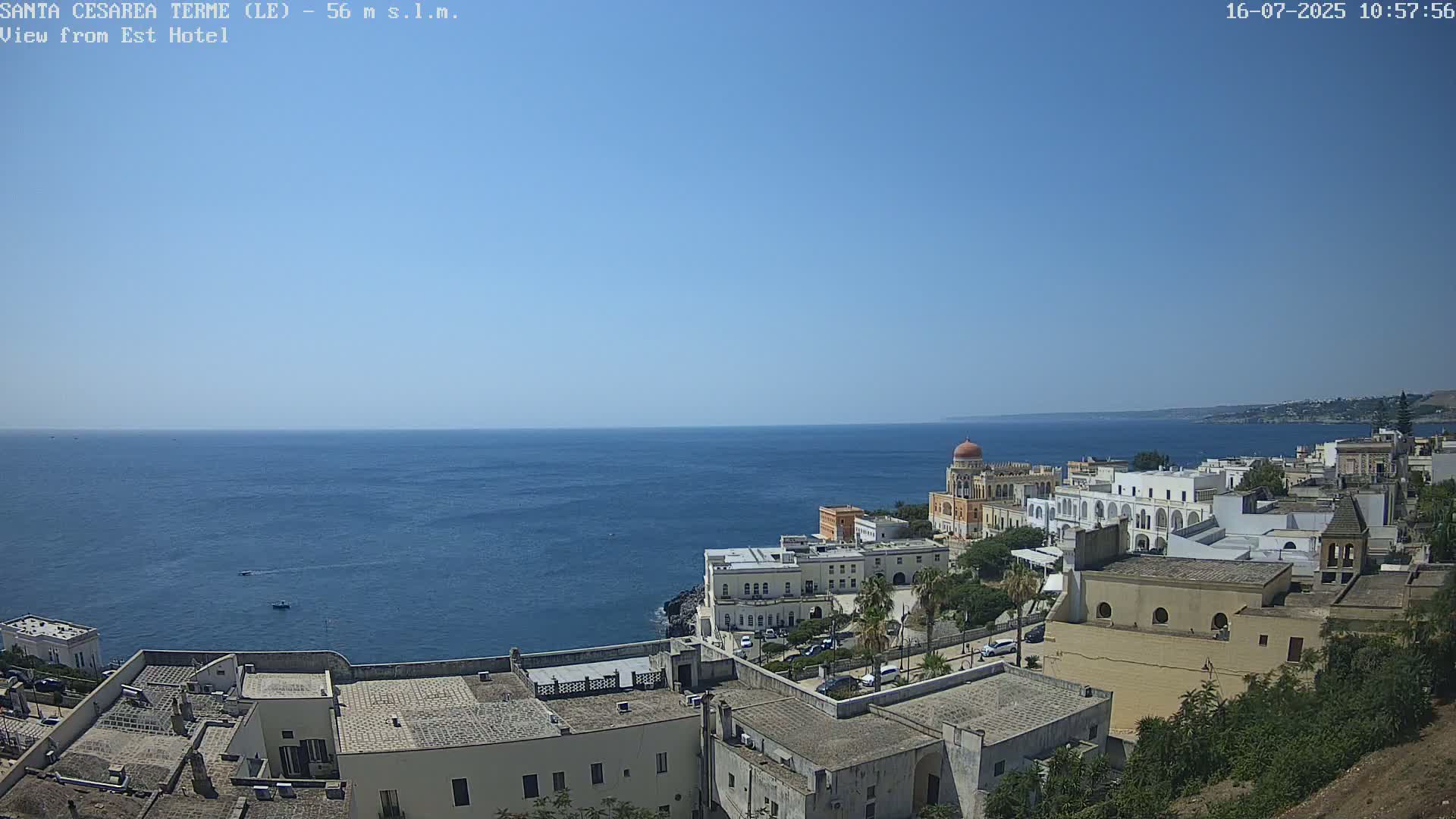 Santa Cesarea Terme, Strait of Otranto Live Cam - Lecce, Apulia, Italy