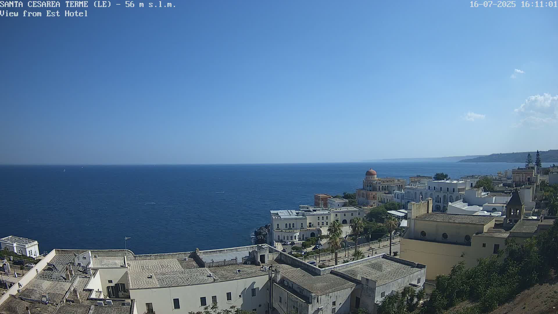 Santa Cesarea Terme, Strait of Otranto Live Cam - Lecce, Apulia, Italy