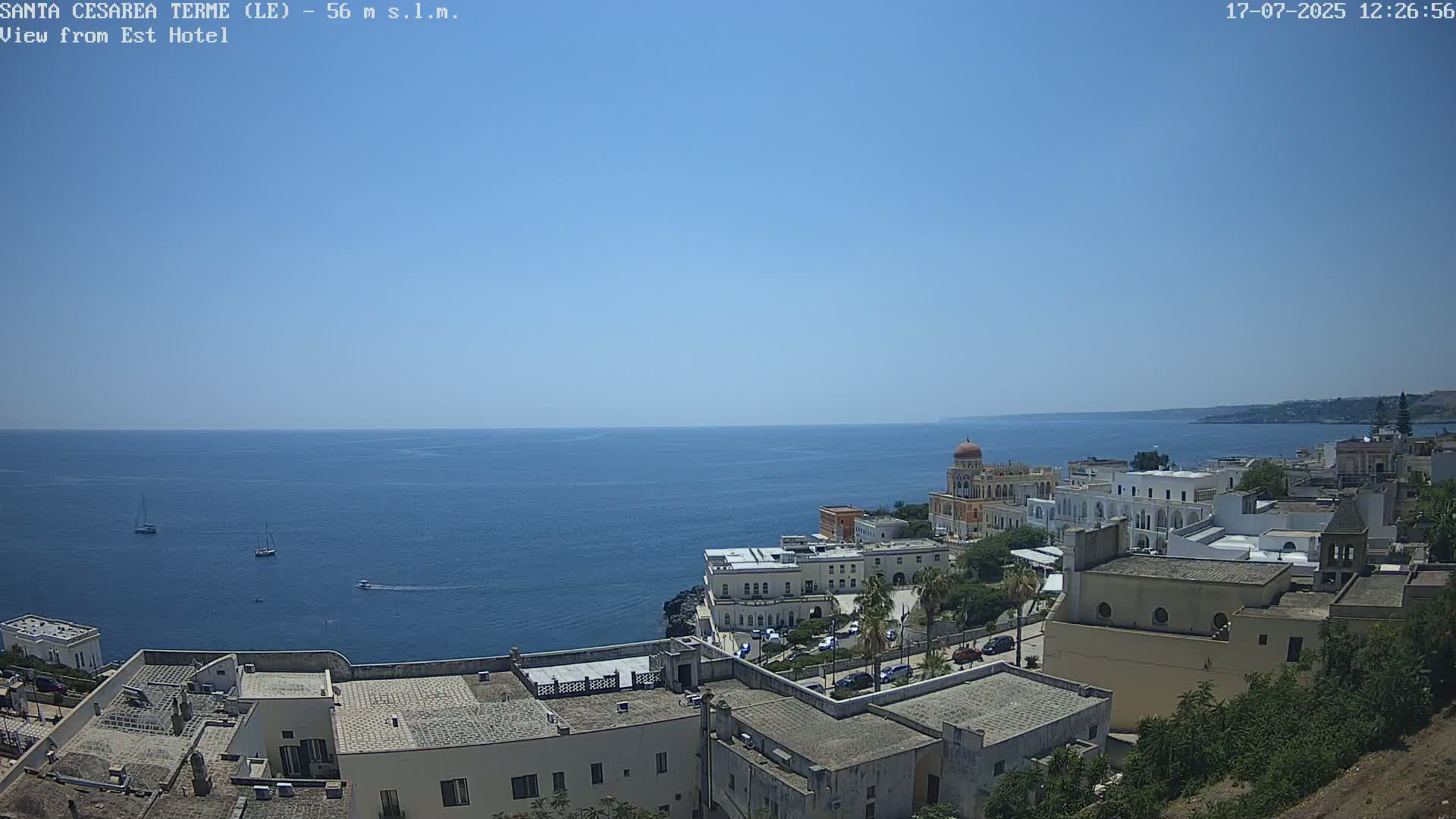 Santa Cesarea Terme, Strait of Otranto Live Cam - Lecce, Apulia, Italy