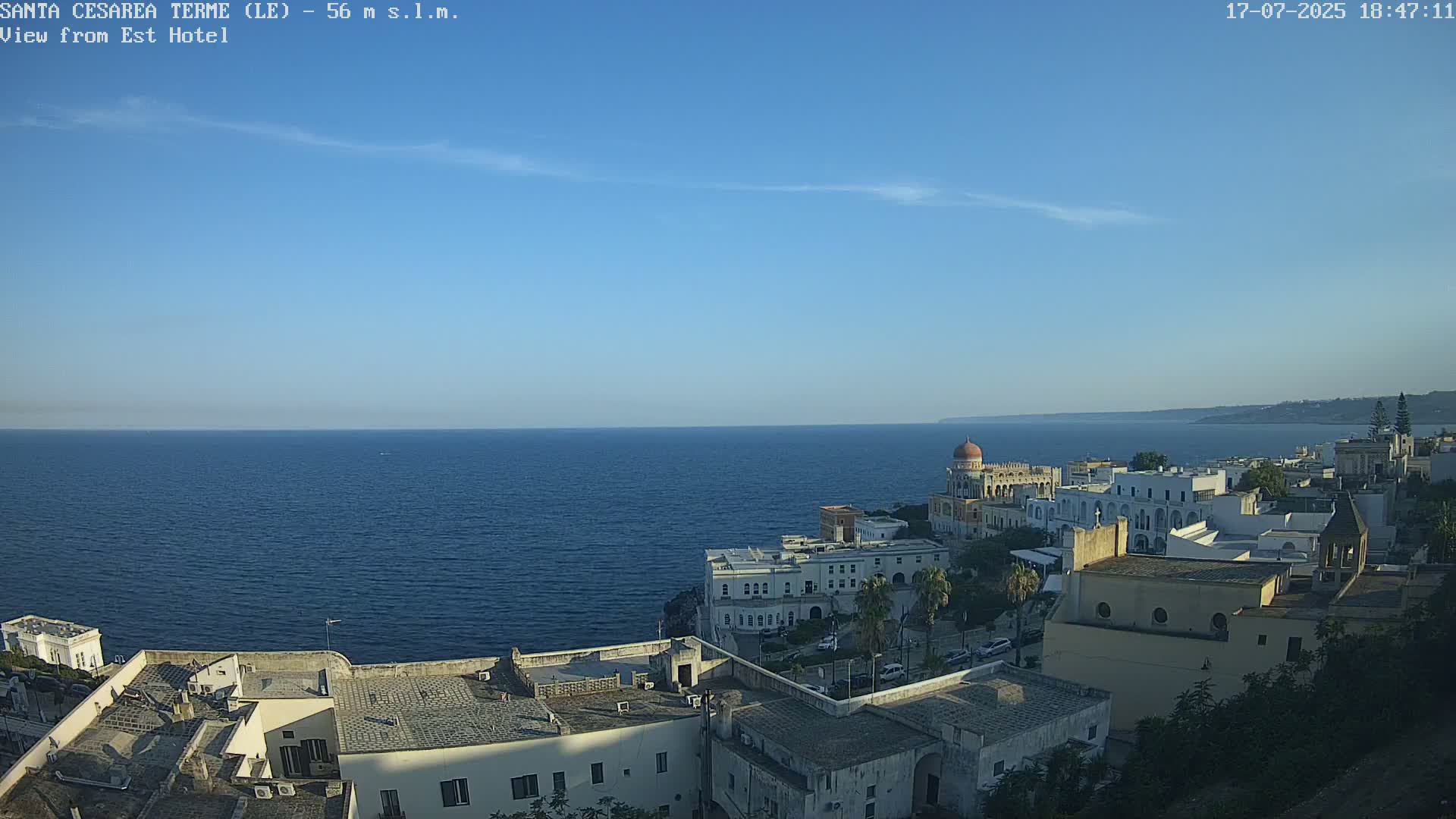 Santa Cesarea Terme, Strait of Otranto Live Cam - Lecce, Apulia, Italy