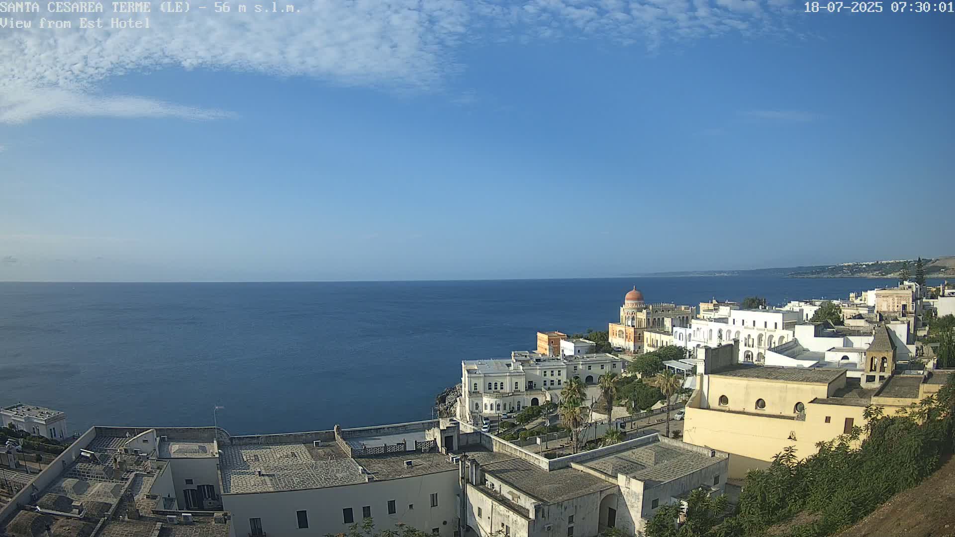 Santa Cesarea Terme, Strait of Otranto Live Cam - Lecce, Apulia, Italy