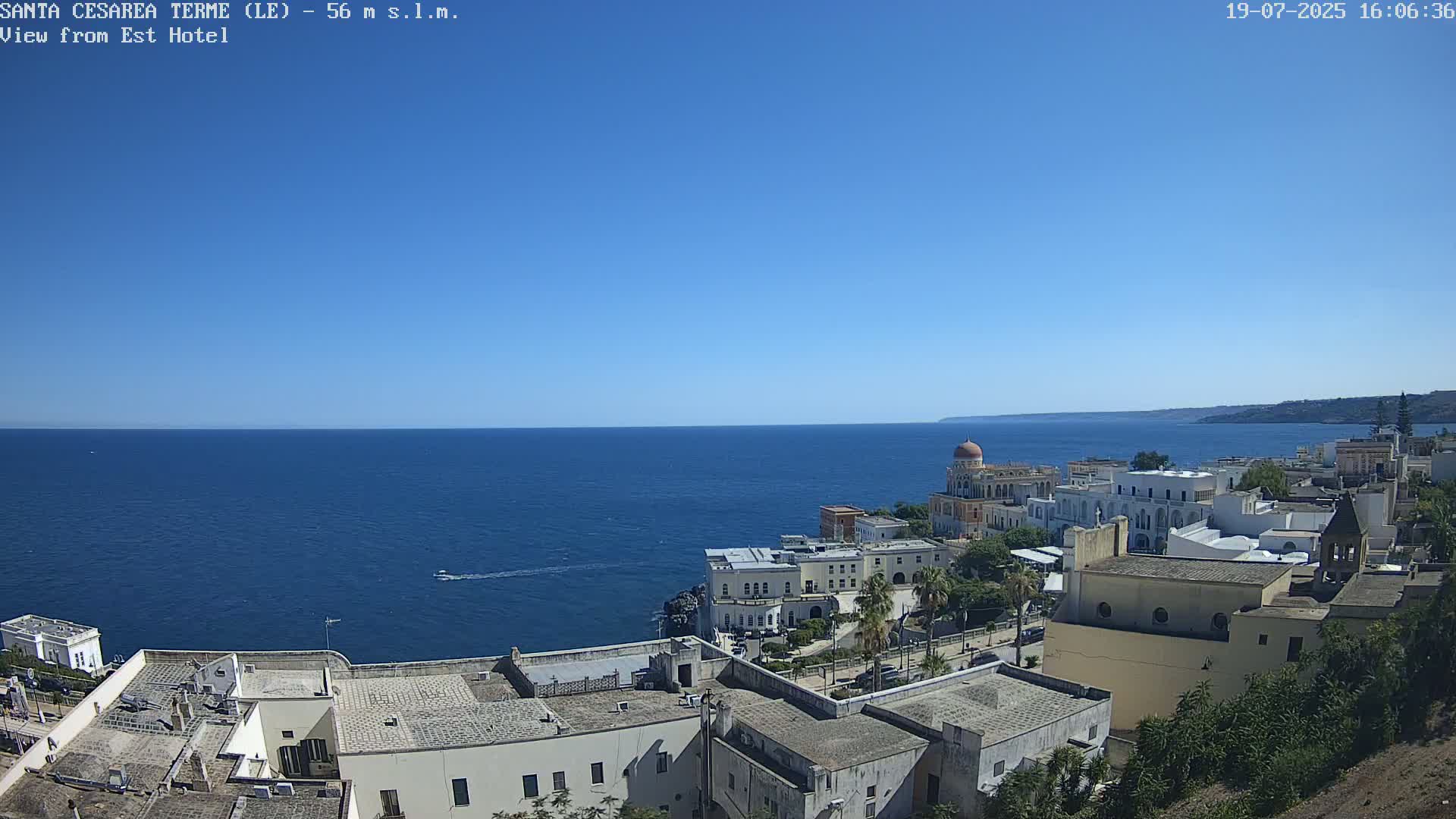 Santa Cesarea Terme, Strait of Otranto Live Cam - Lecce, Apulia, Italy