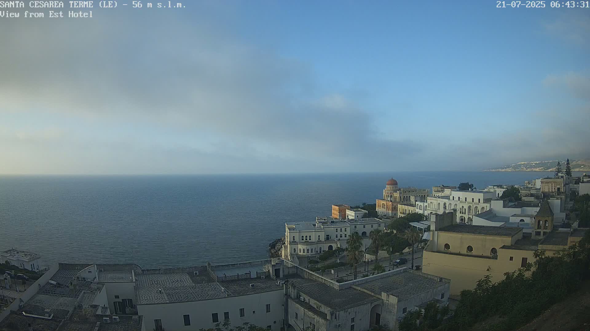 Santa Cesarea Terme, Strait of Otranto Live Cam - Lecce, Apulia, Italy