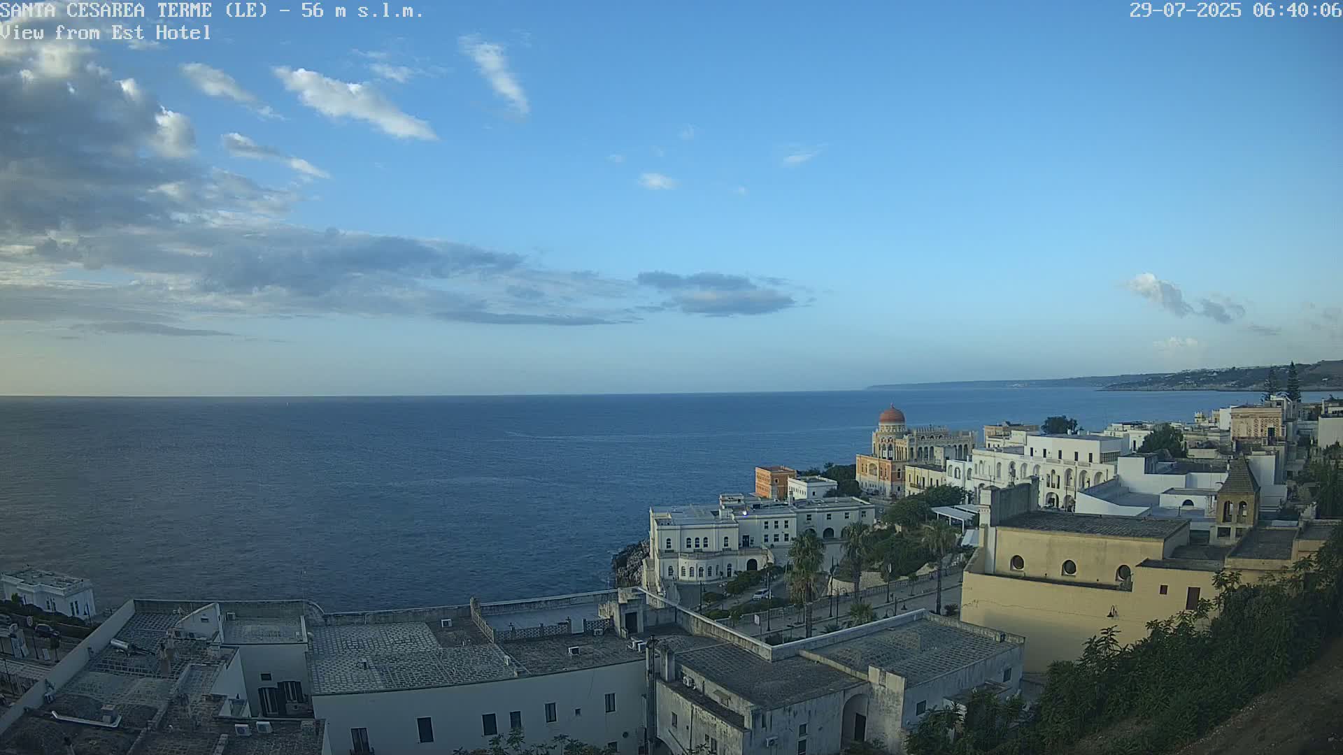 Santa Cesarea Terme, Strait of Otranto Live Cam - Lecce, Apulia, Italy