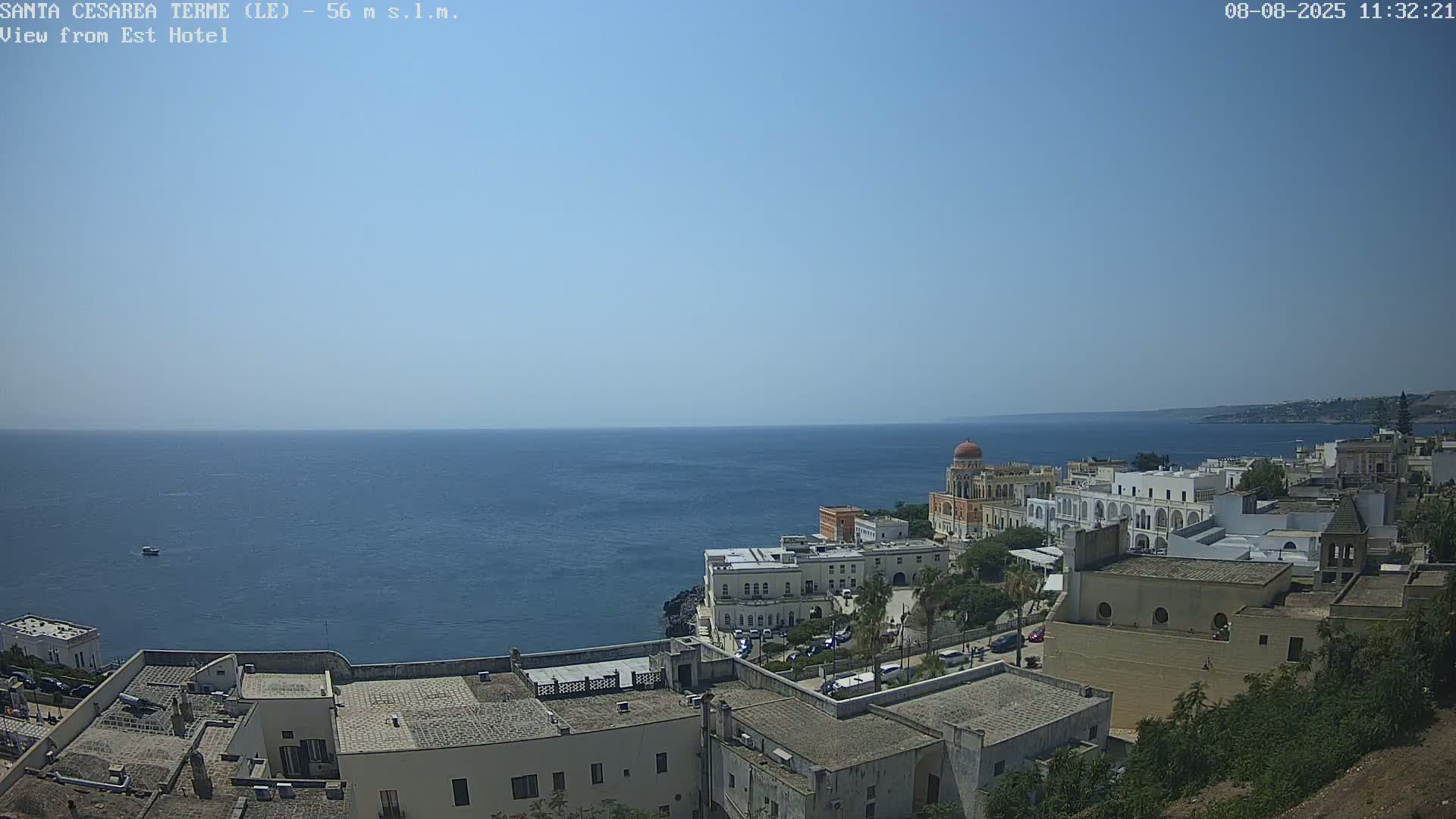 Santa Cesarea Terme, Strait of Otranto Live Cam - Lecce, Apulia, Italy