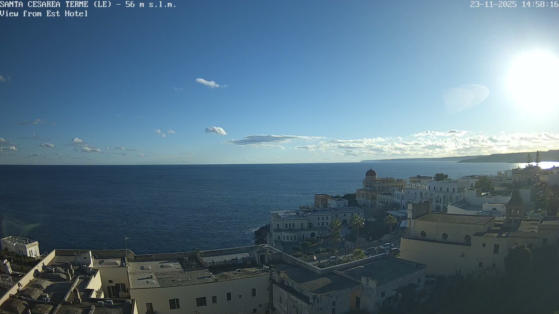 Santa Cesarea Terme, Strait of Otranto Live Cam - Lecce, Apulia, Italy
