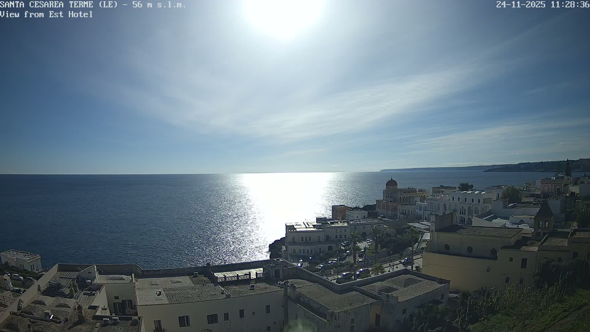 Santa Cesarea Terme, Strait of Otranto Live Cam - Lecce, Apulia, Italy