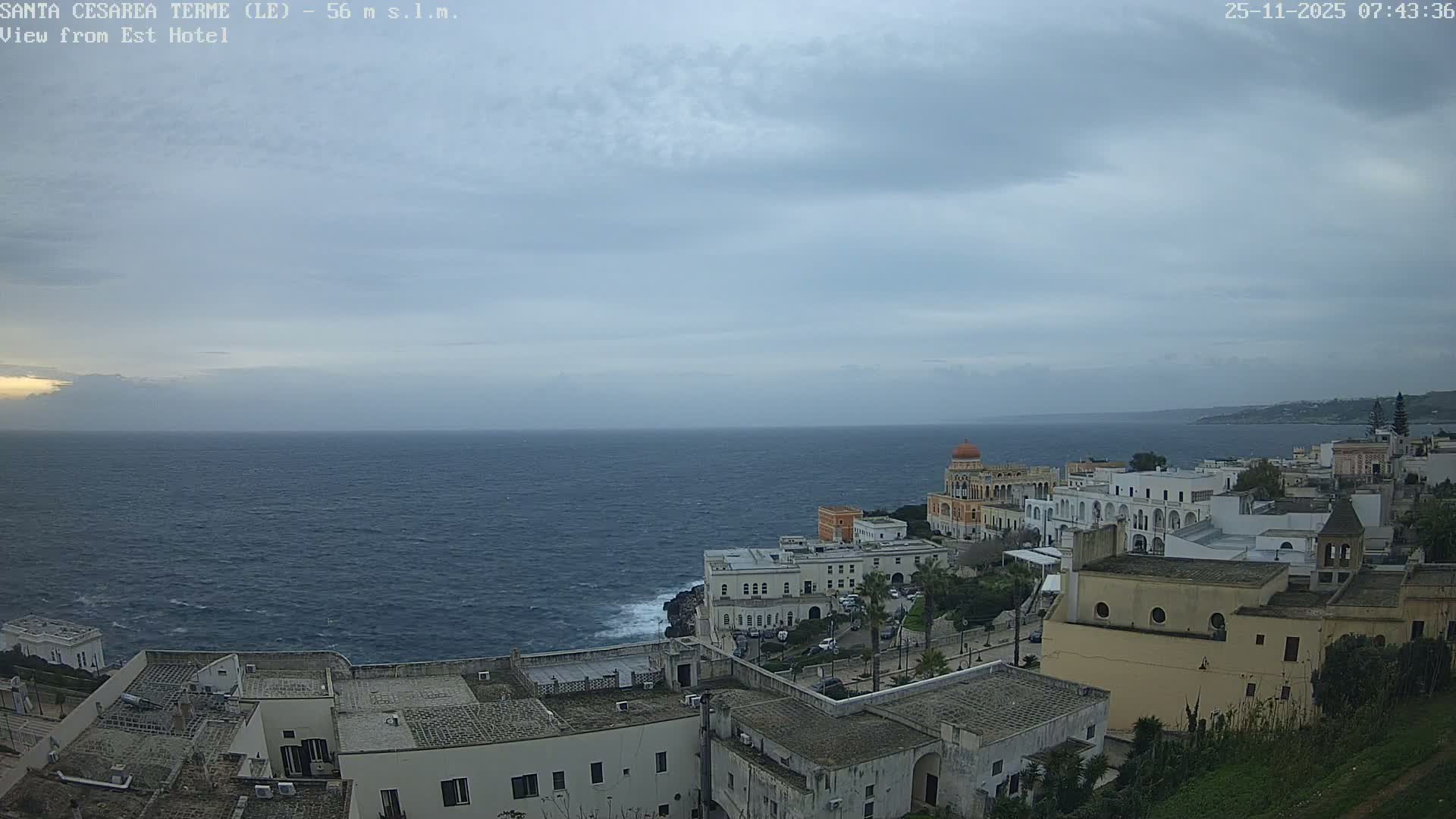 Santa Cesarea Terme, Strait of Otranto Live Cam - Lecce, Apulia, Italy