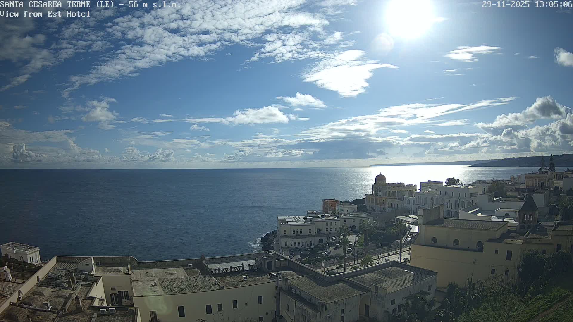 Santa Cesarea Terme, Strait of Otranto Live Cam - Lecce, Apulia, Italy