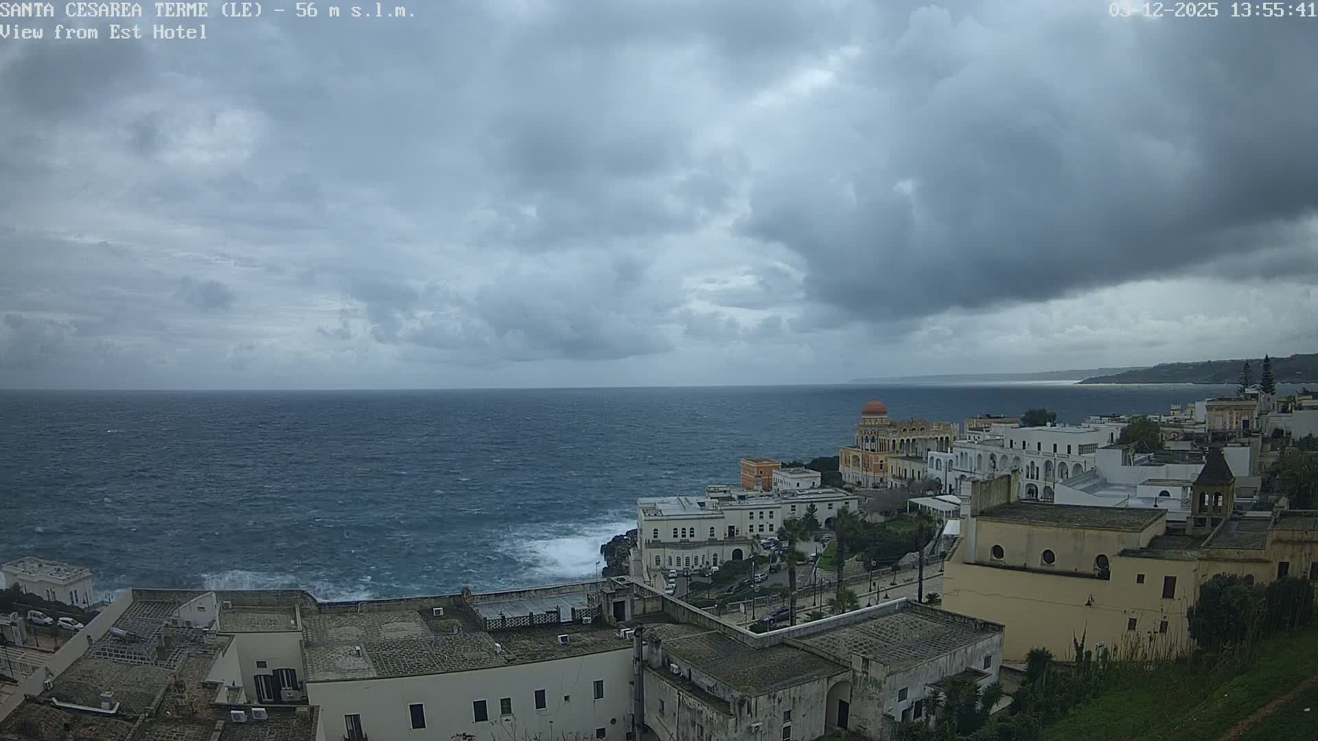 Santa Cesarea Terme, Strait of Otranto Live Cam - Lecce, Apulia, Italy