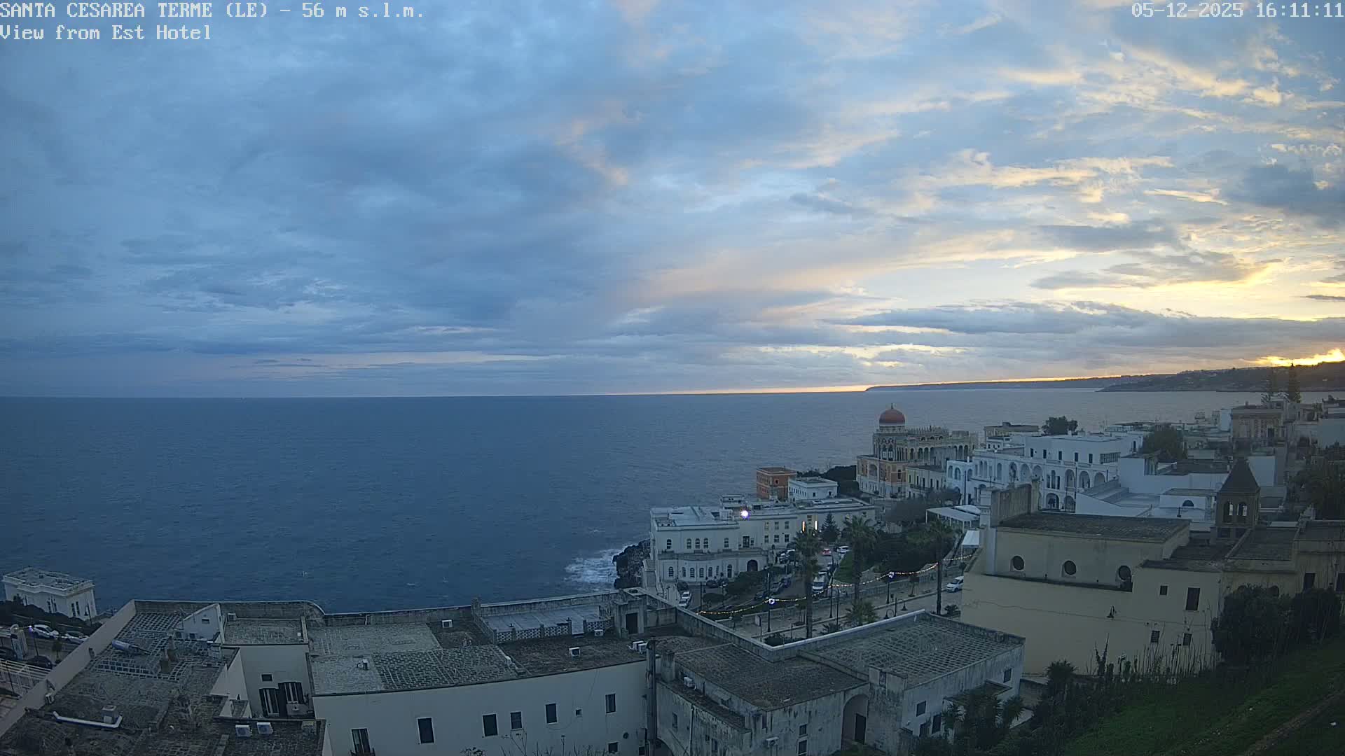 Santa Cesarea Terme, Strait of Otranto Live Cam - Lecce, Apulia, Italy