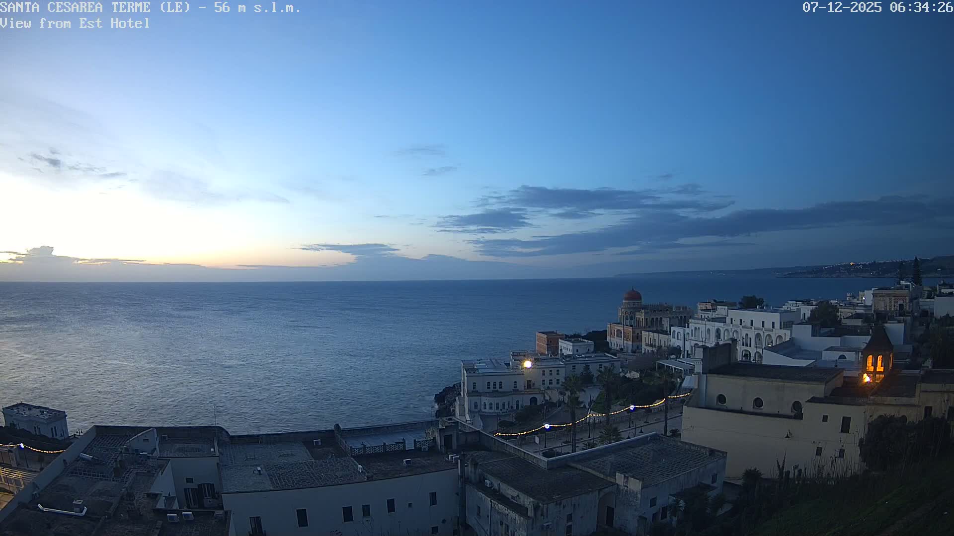 Santa Cesarea Terme, Strait of Otranto Live Cam - Lecce, Apulia, Italy