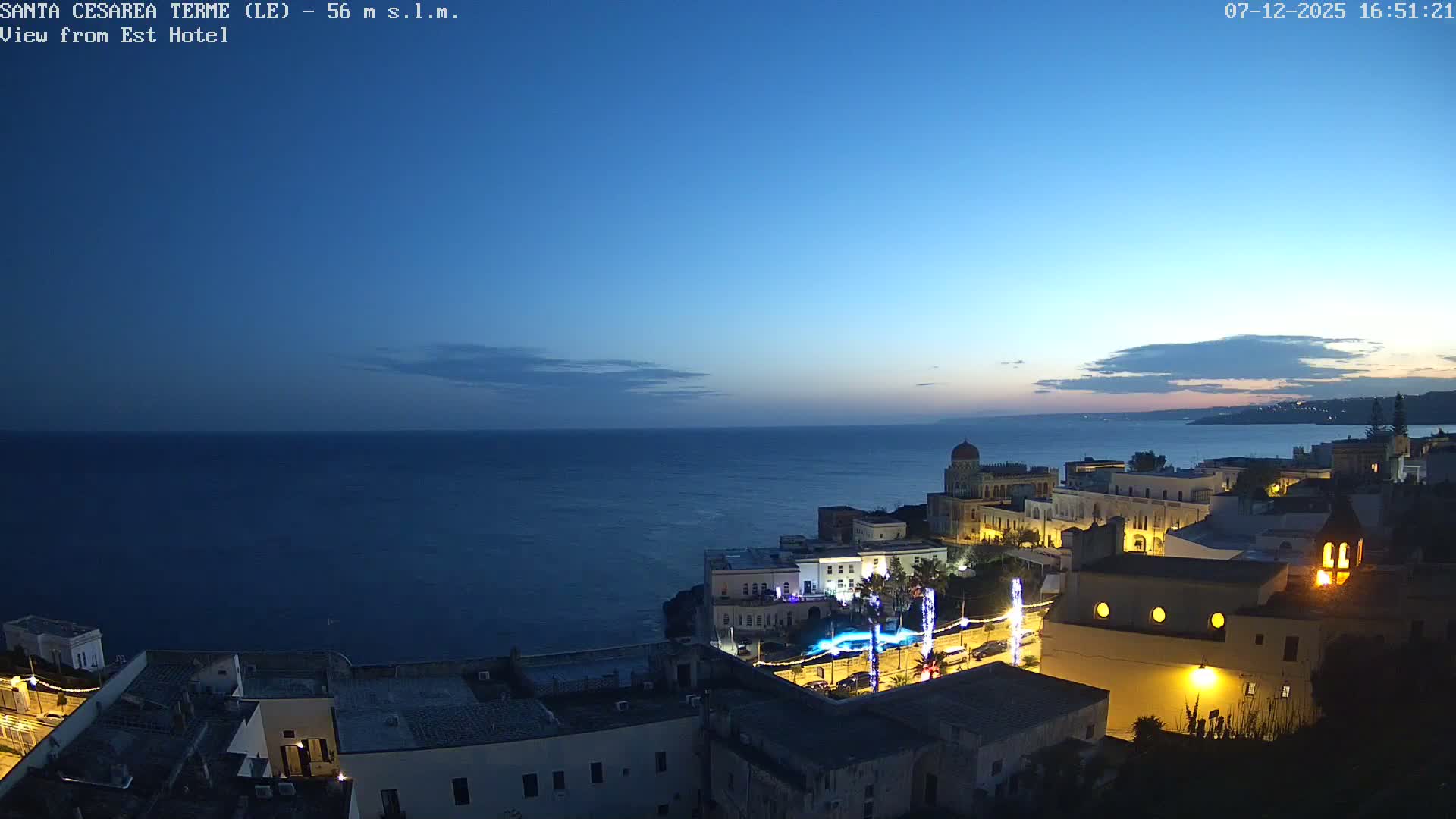 Santa Cesarea Terme, Strait of Otranto Live Cam - Lecce, Apulia, Italy