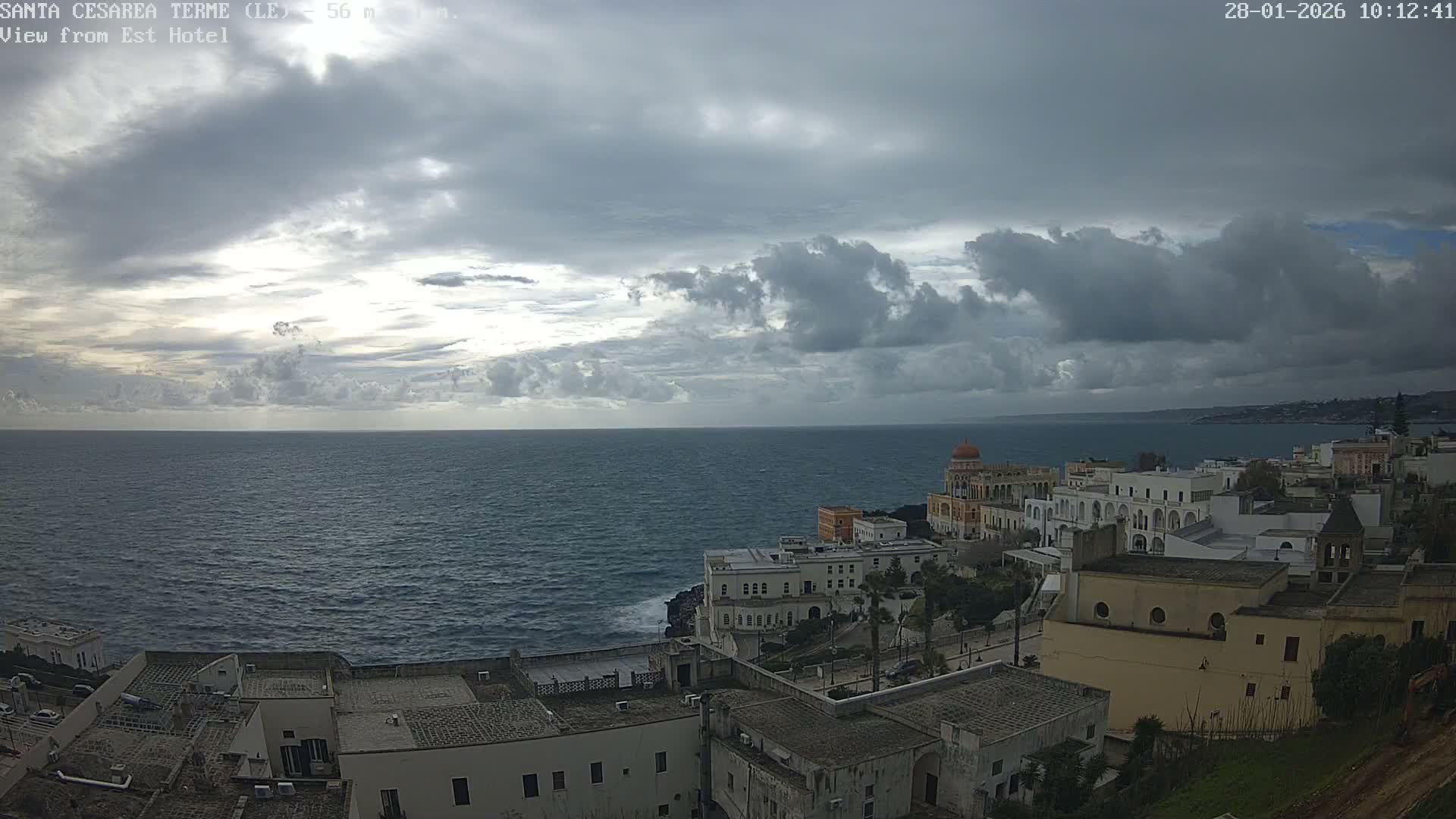 Santa Cesarea Terme, Strait of Otranto Live Cam - Lecce, Apulia, Italy