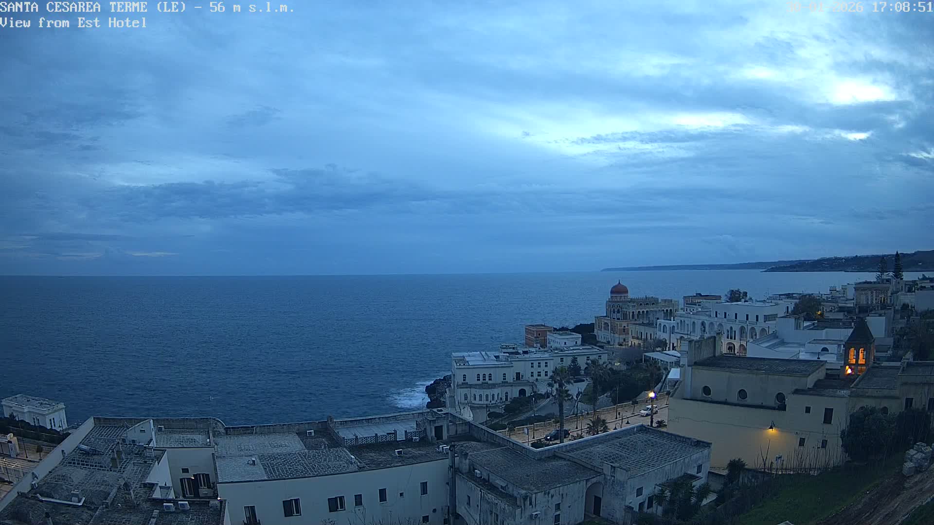 Santa Cesarea Terme, Strait of Otranto Live Cam - Lecce, Apulia, Italy