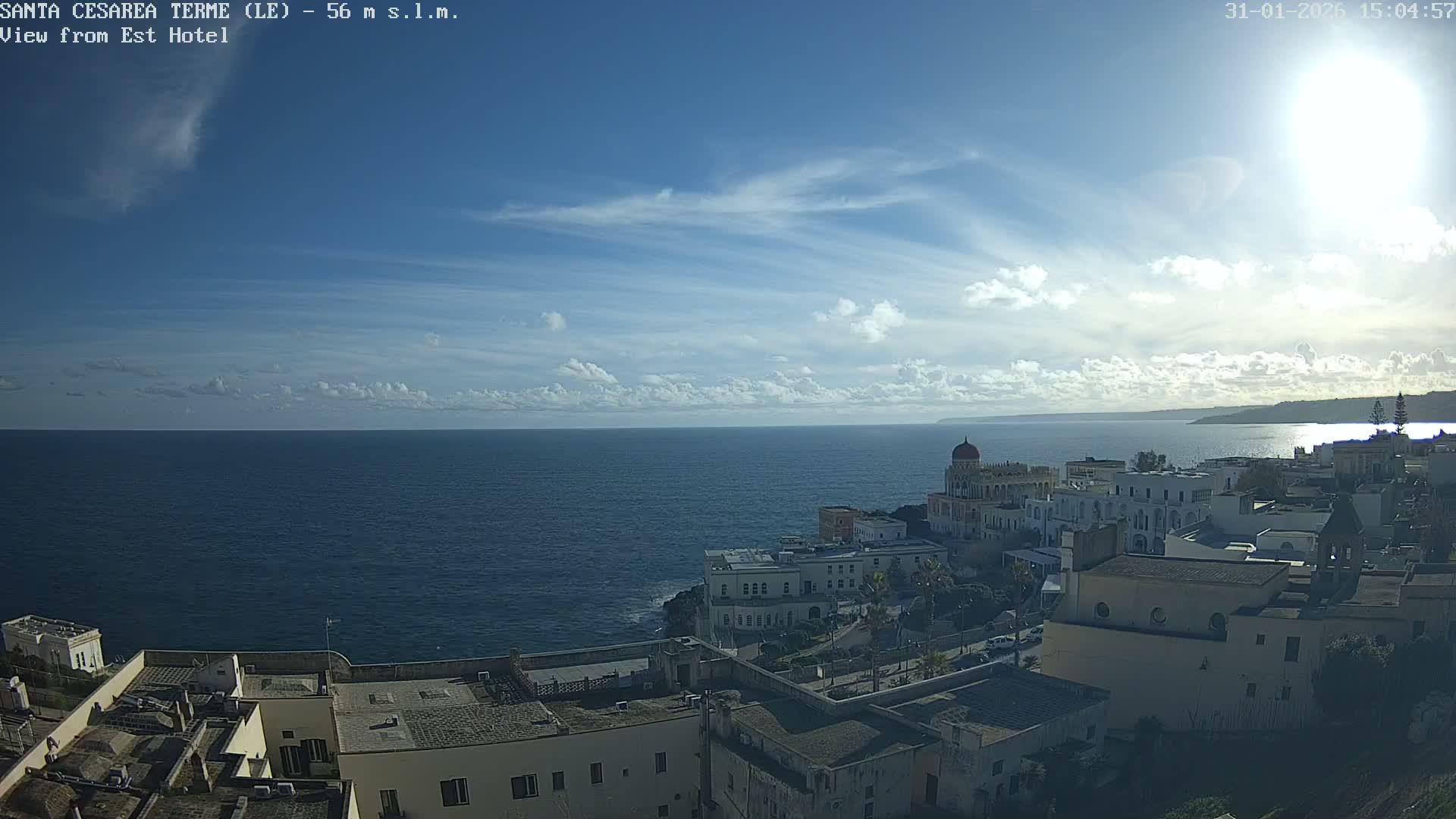 Santa Cesarea Terme, Strait of Otranto Live Cam - Lecce, Apulia, Italy