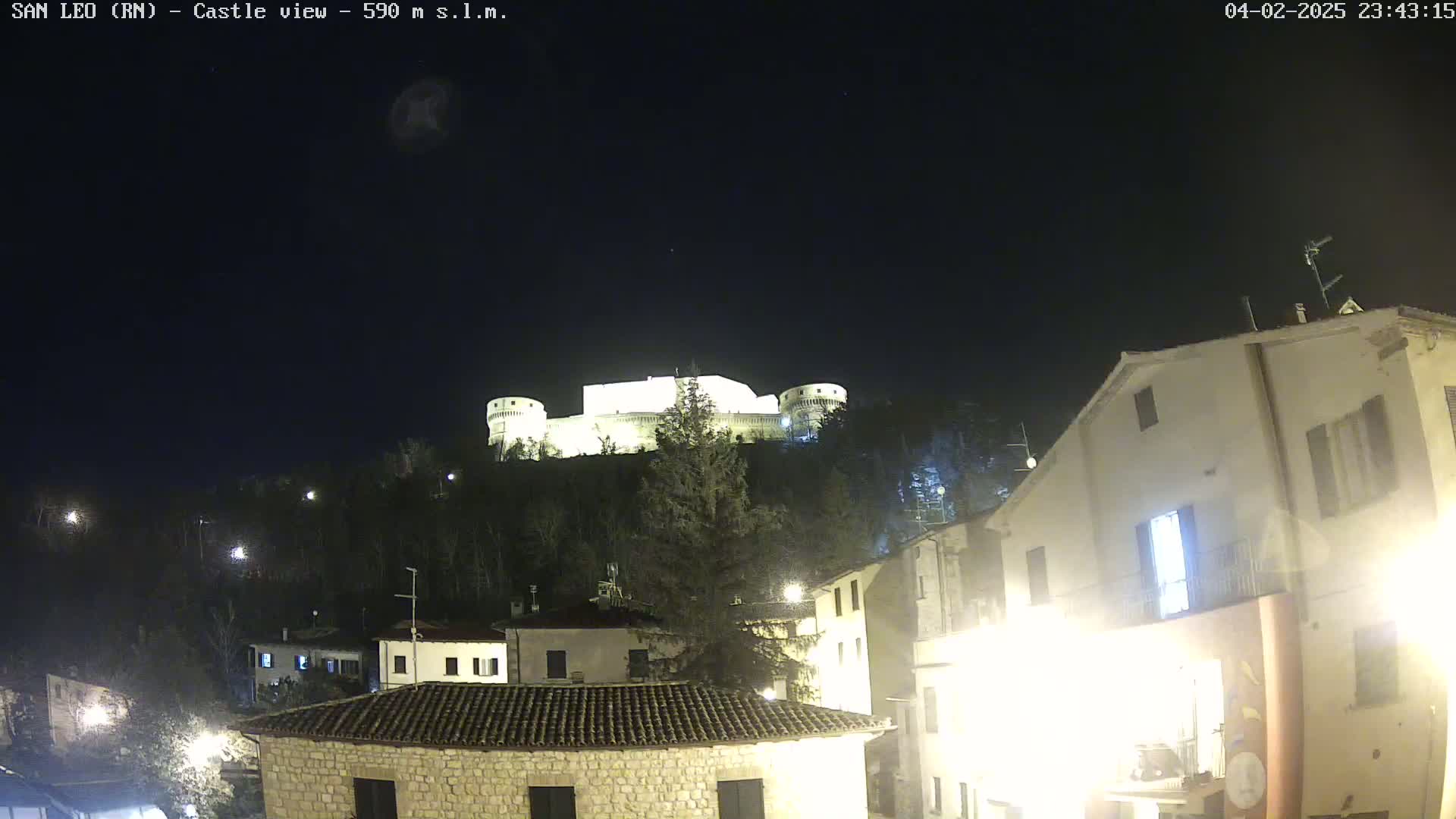 San Leo, Renaissance Fortress Live Cam - Rimini, Emilia-Romagno, Italy