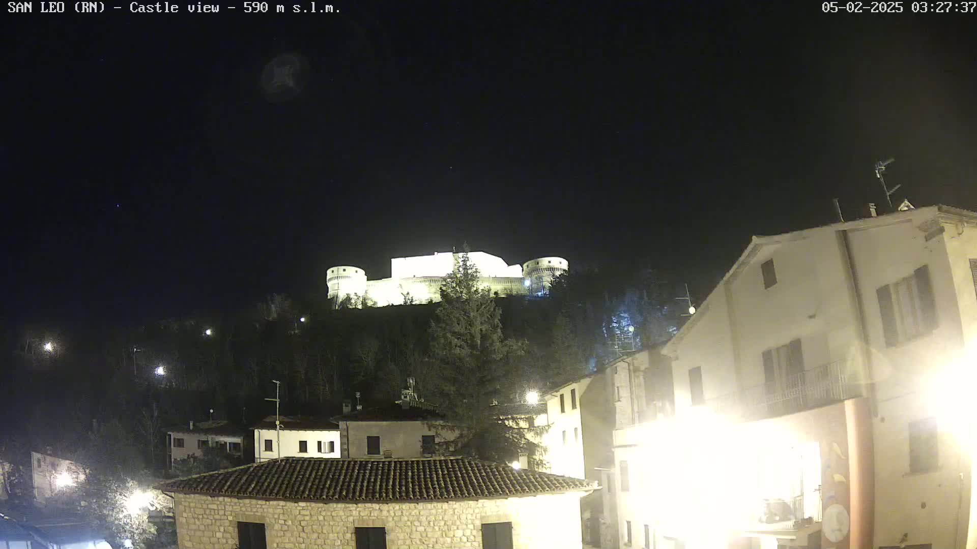 San Leo, Renaissance Fortress Live Cam - Rimini, Emilia-Romagno, Italy