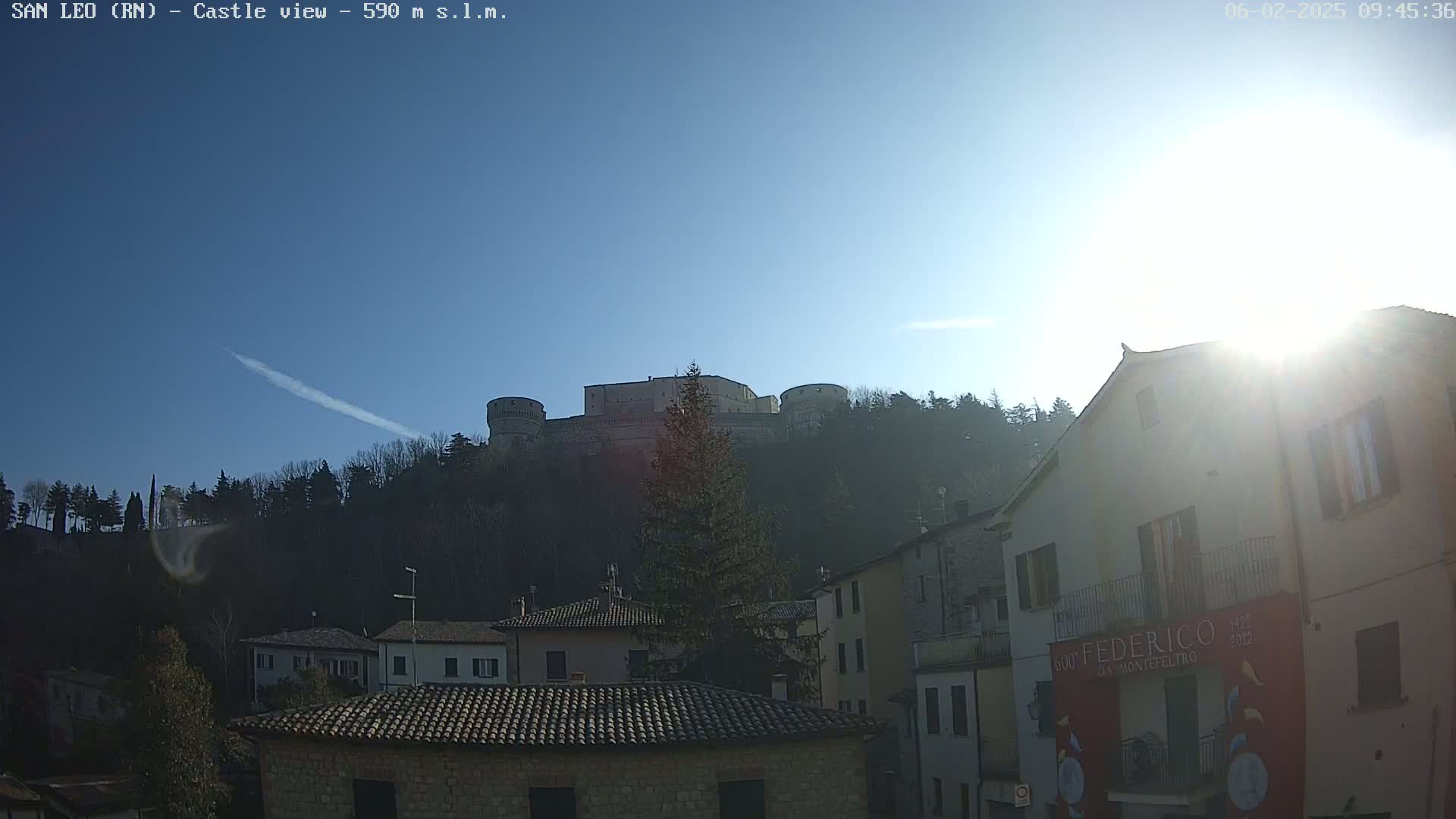 San Leo, Renaissance Fortress Live Cam - Rimini, Emilia-Romagno, Italy