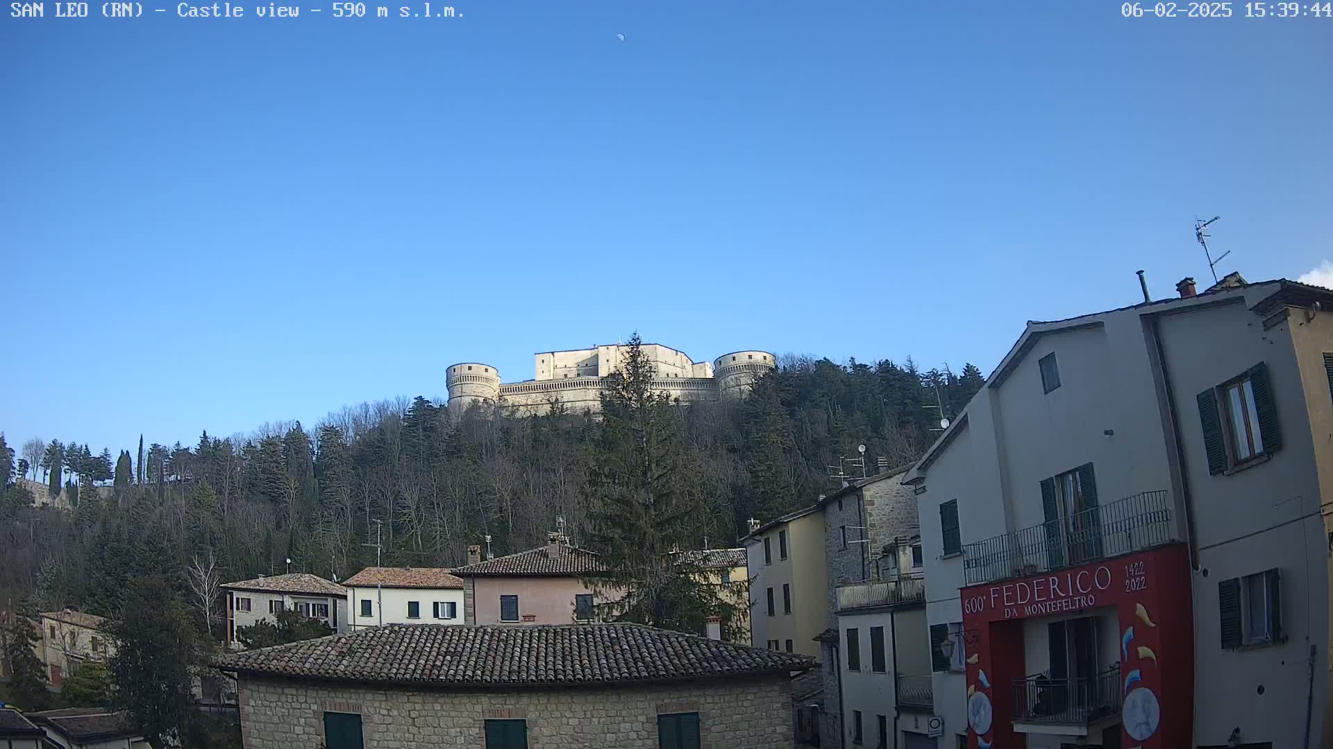 San Leo, Renaissance Fortress Live Cam - Rimini, Emilia-Romagno, Italy